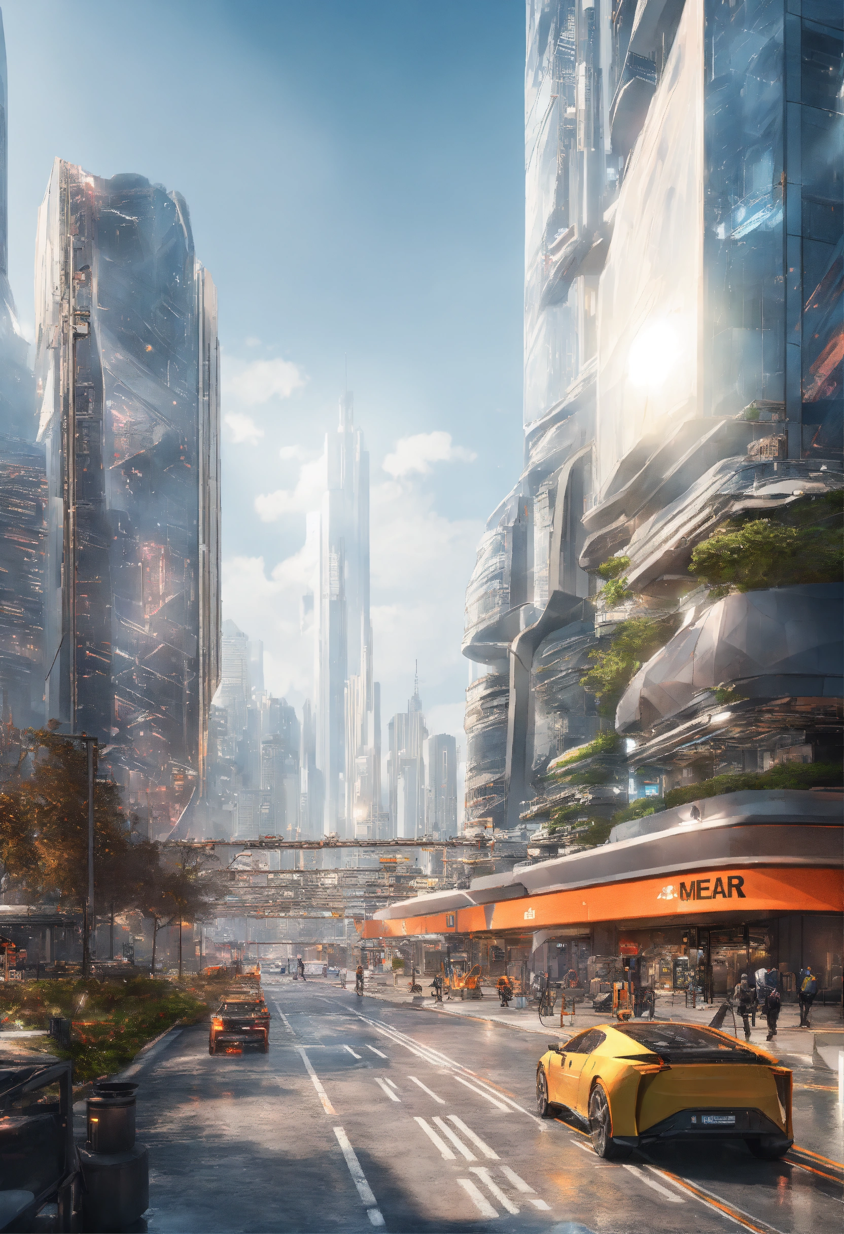 Lexica Photorealistic Visualization Of A Futuristic Cityscape