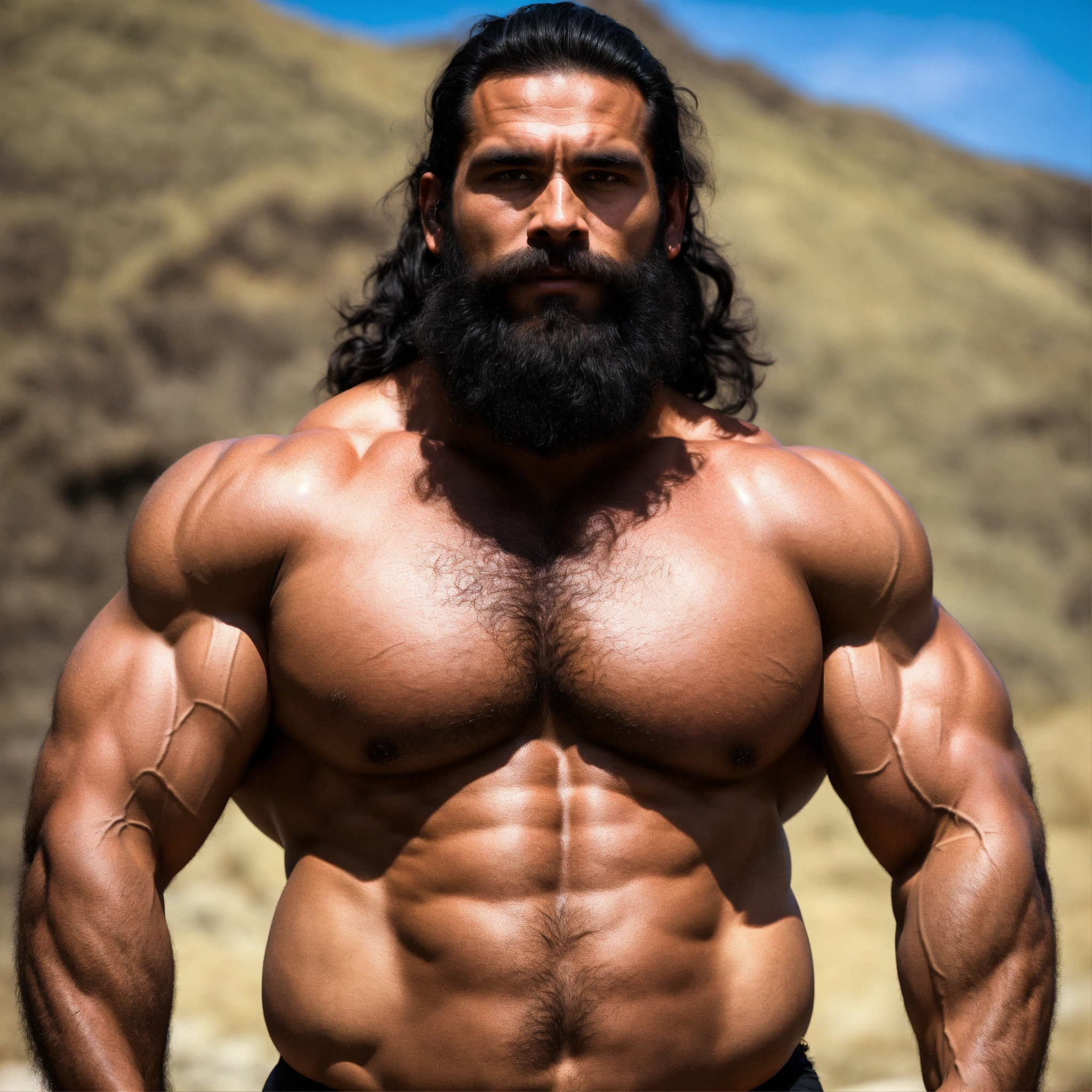 Lexica 30 Year Old Hairy Ancient Incan Man With Big Muscles Big