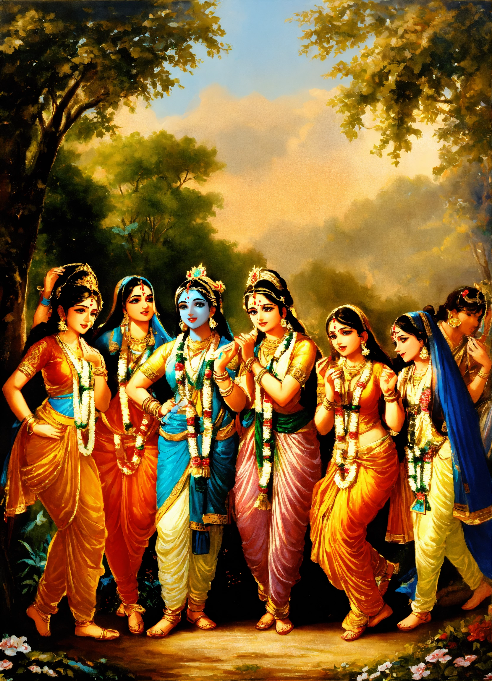 Lexica Lord Krishna With Gopis