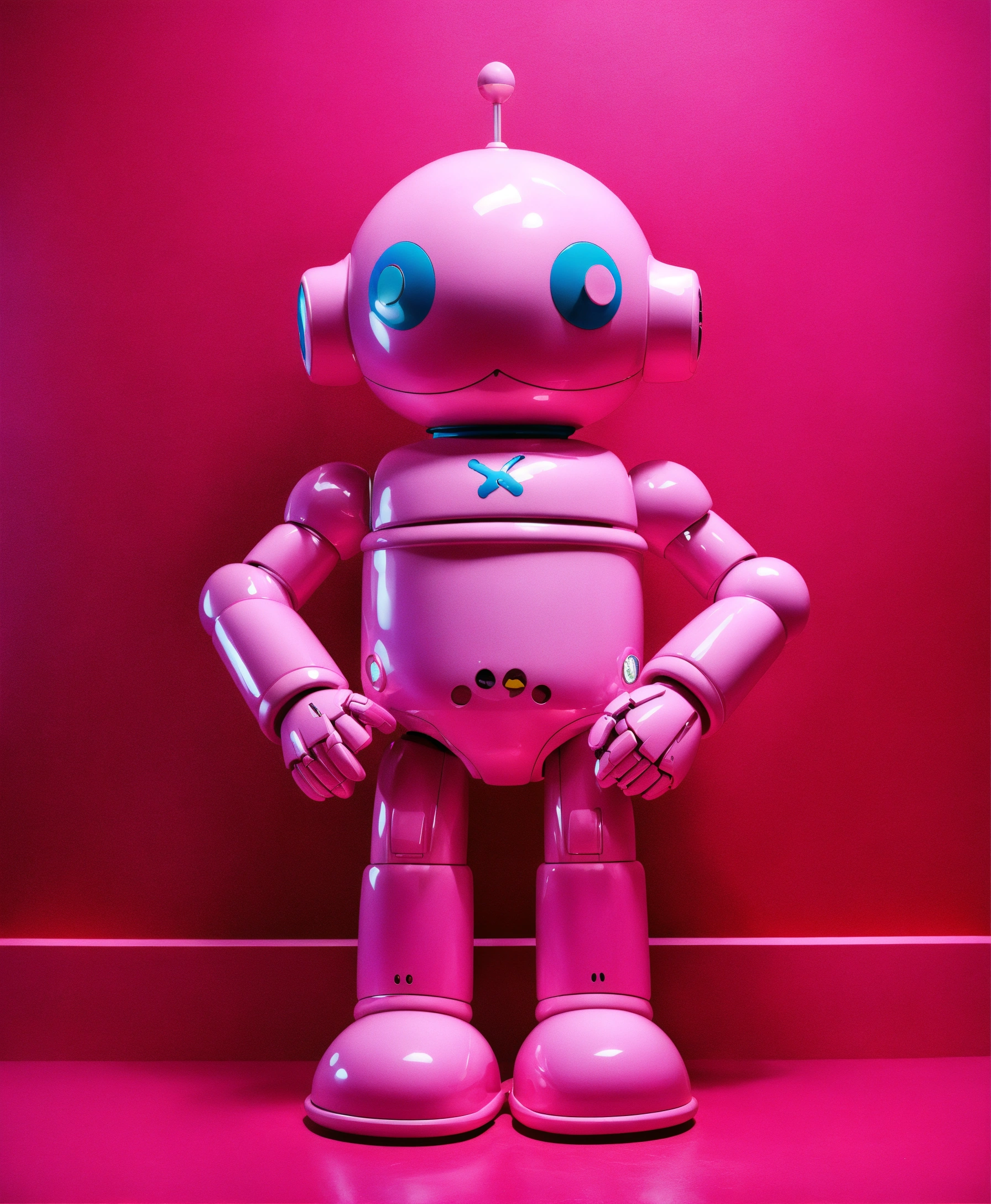 Lexica Kaws Robot Jeff Koons Murakami Ceramics Pop Art Pink Background