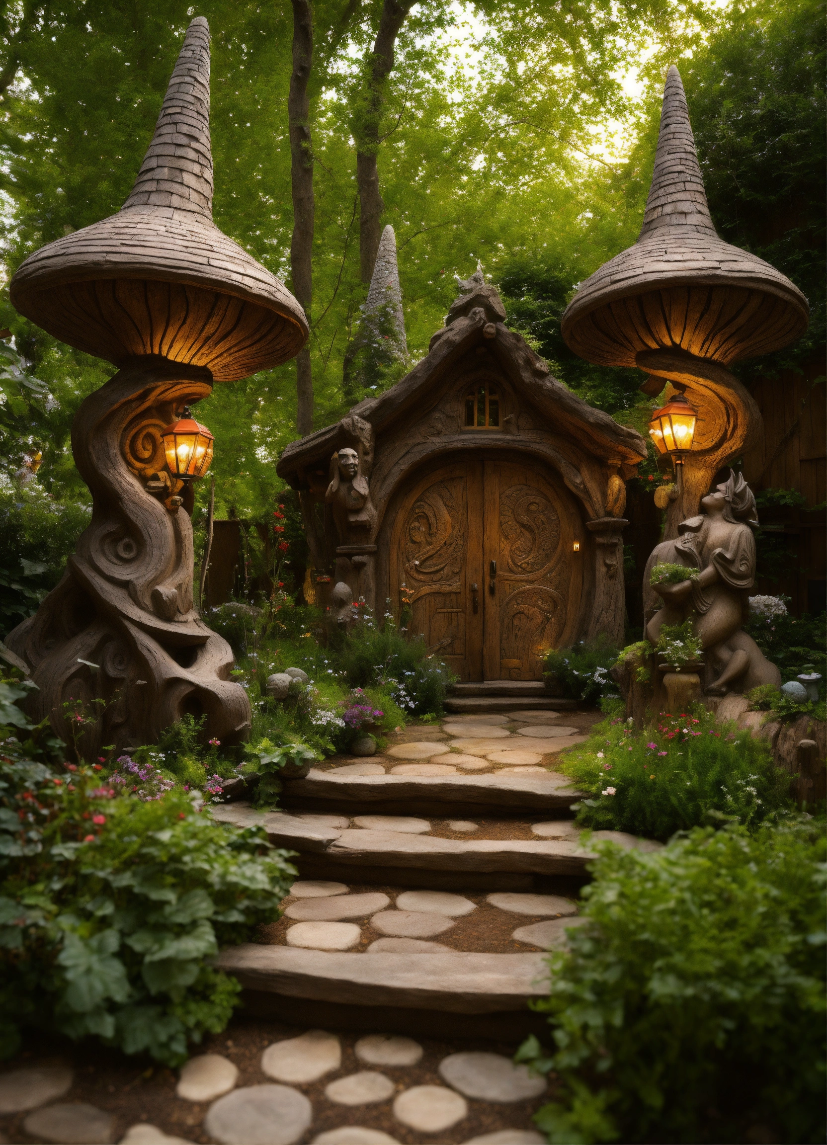 Lexica An Ancient Spiritual Gnome Fairy Tale Style Cottage Style Of