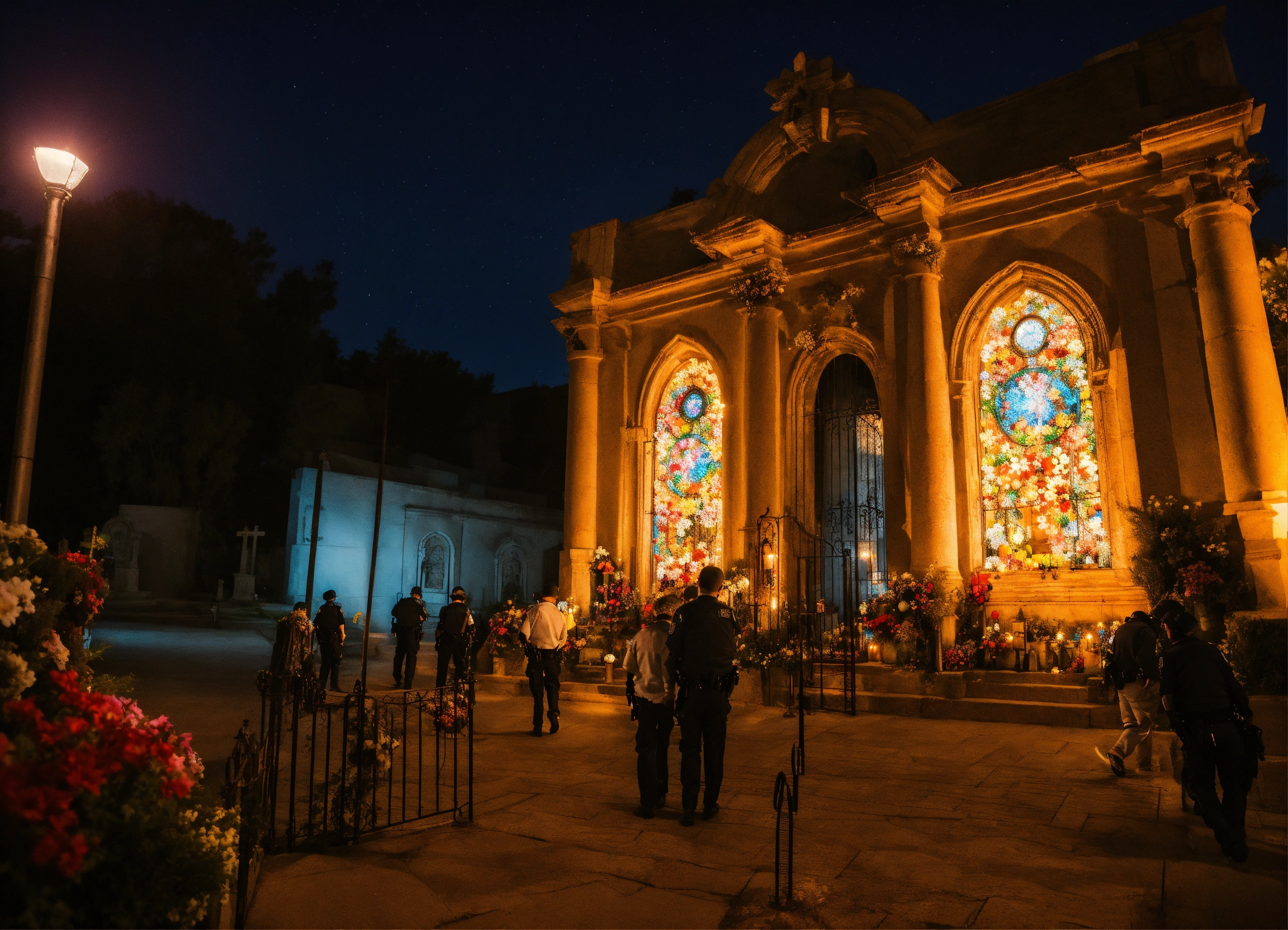 Lexica Noche En La Puerta Del Cementerio Del Pueblo L Pidas