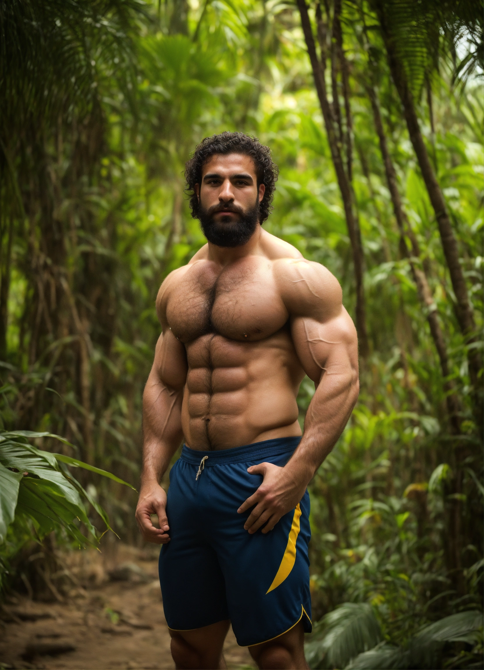 Lexica Year Old Man With Big Muscles Big Bodybuilder Egyptian