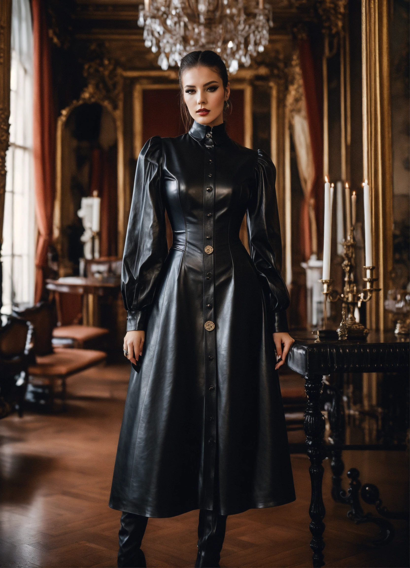 Lexica Stunning French Seductress Woman Fashion Model Brunette