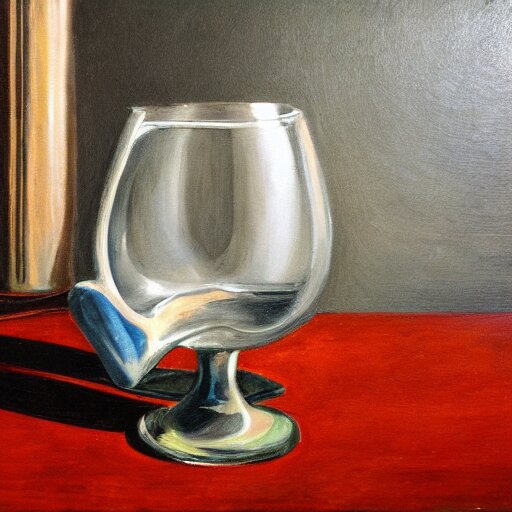 Lexica Classic Still Life Painting Of A Wine Glass And Pot