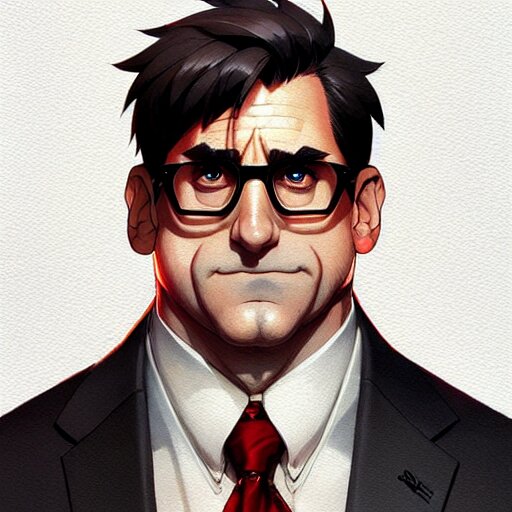 Lexica Buff Omegachad Steve Carell Portrait Shinkai Makoto Studio