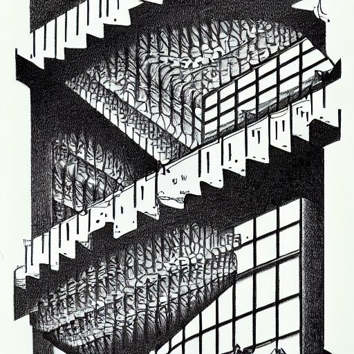 Lexica Knowledge Drawing By Mc Escher