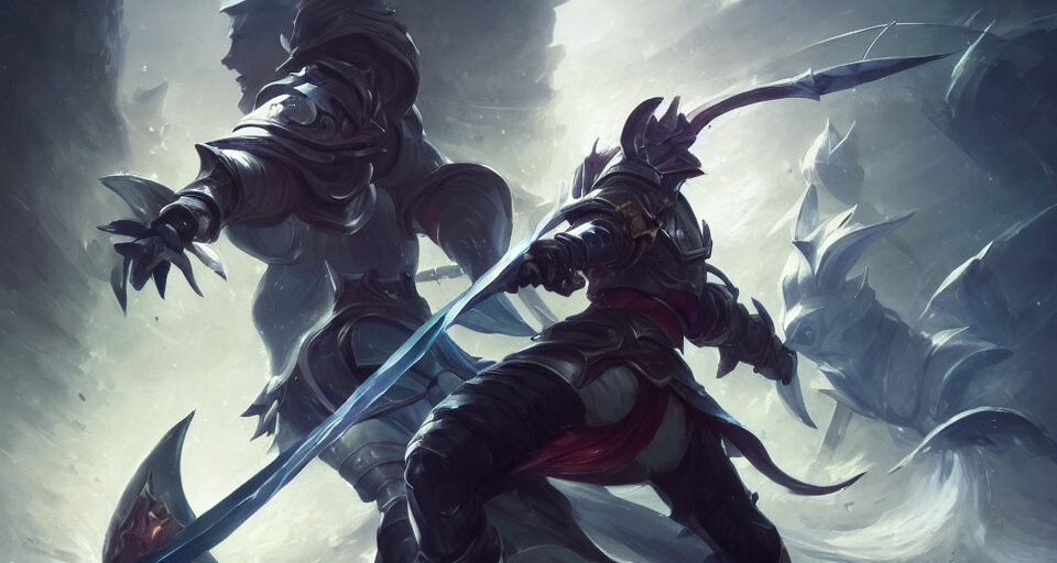 Lexica Amazing Portrait Of Two Sword Fencer League Of Legends Splash