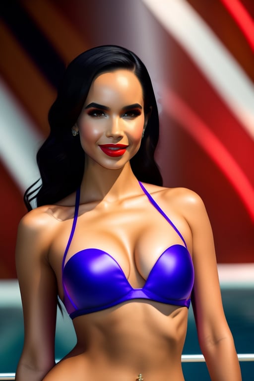 Lexica Sofia Carson Posing In Bikini