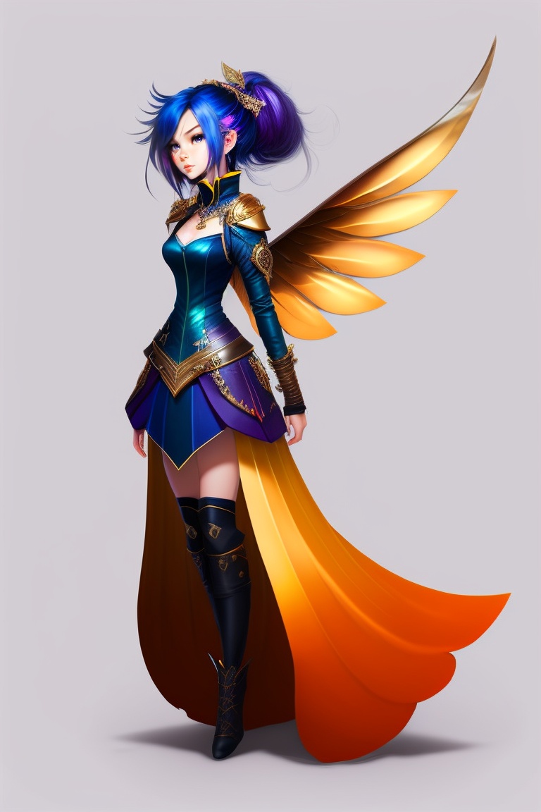 Lexica Character for rpg, full body, d&d like, bd style, demoniac