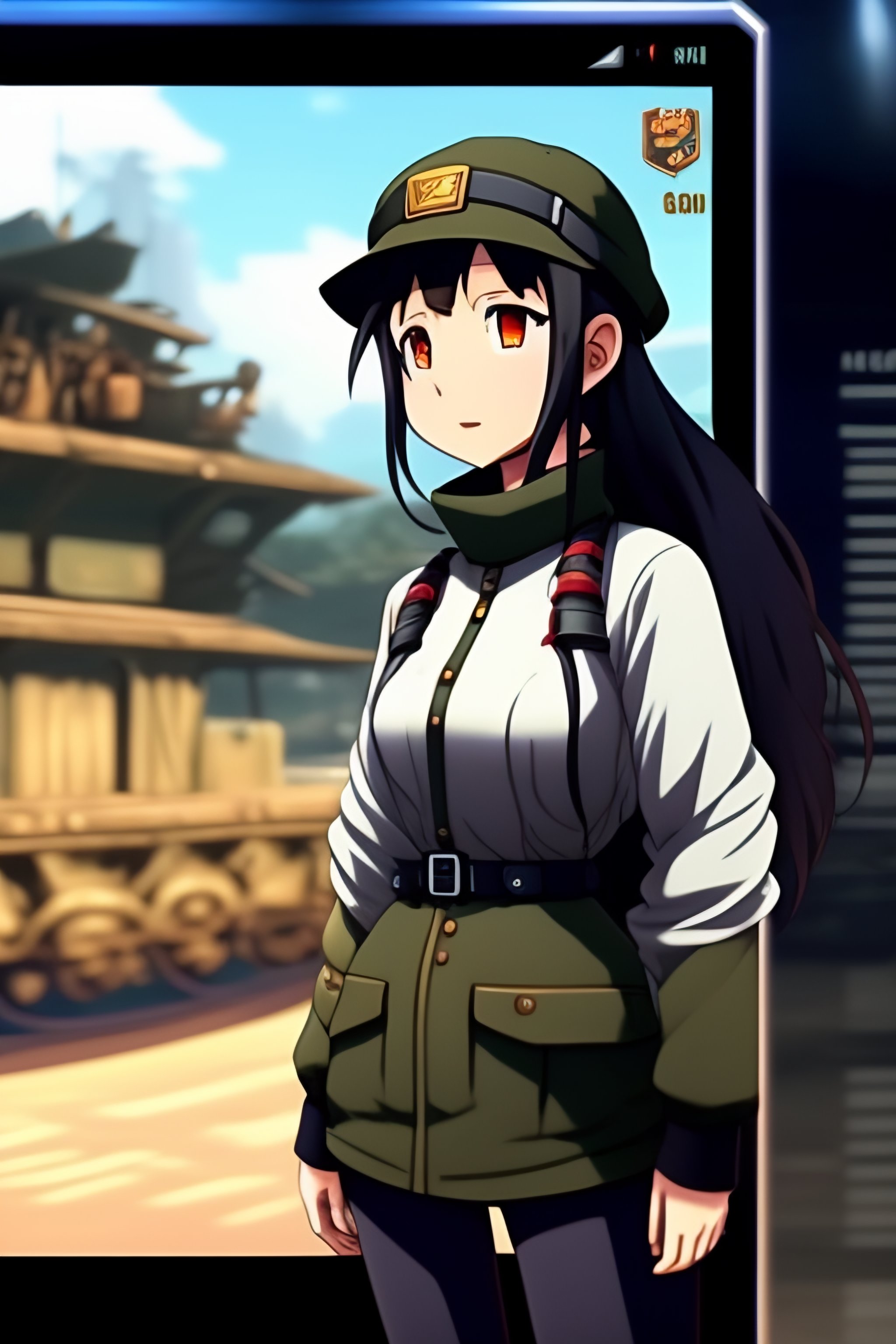 Lexica - Screenshot of a java video game for old phone of girls last tour  anime