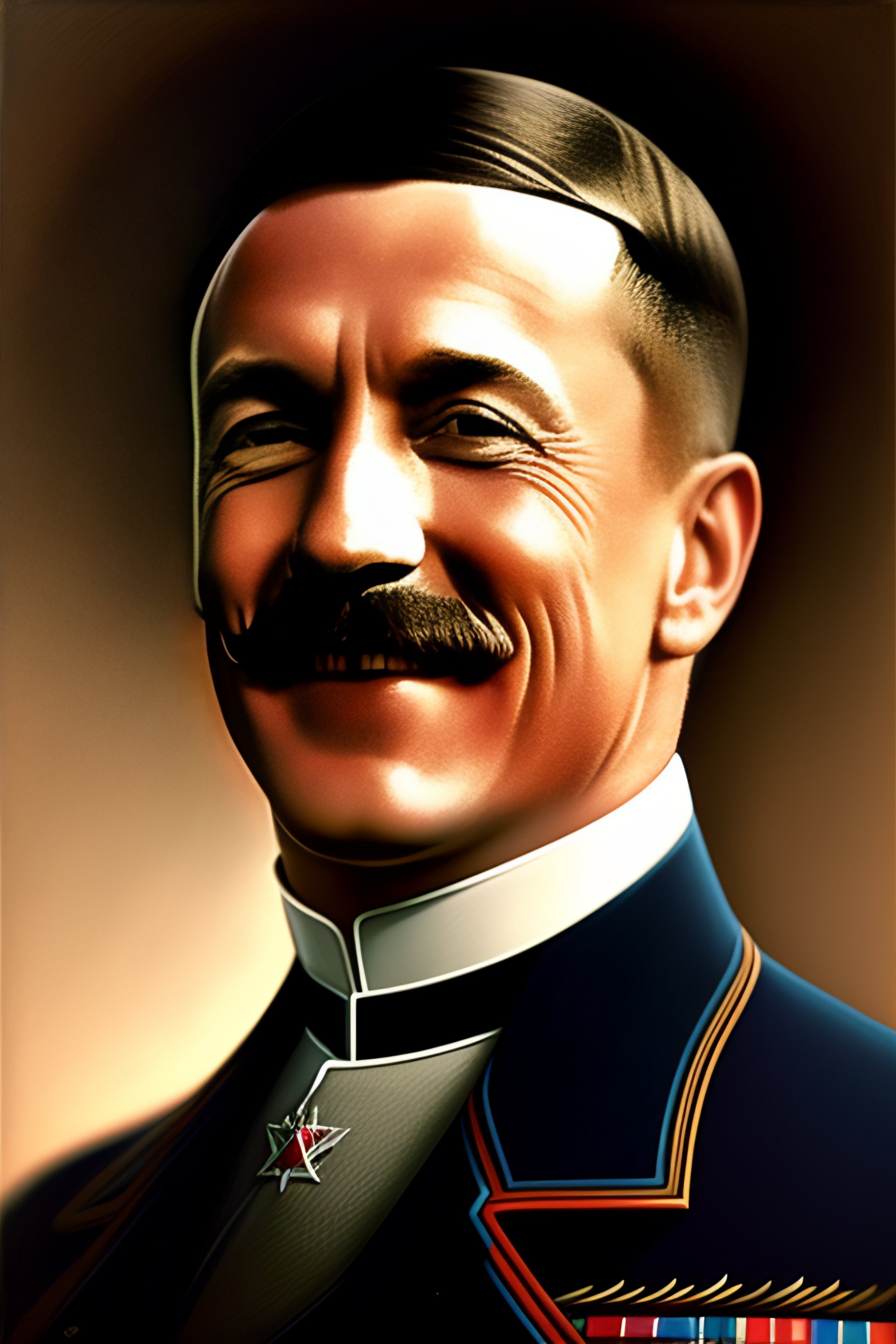 Lexica - Portrait Of Hitler Smiling