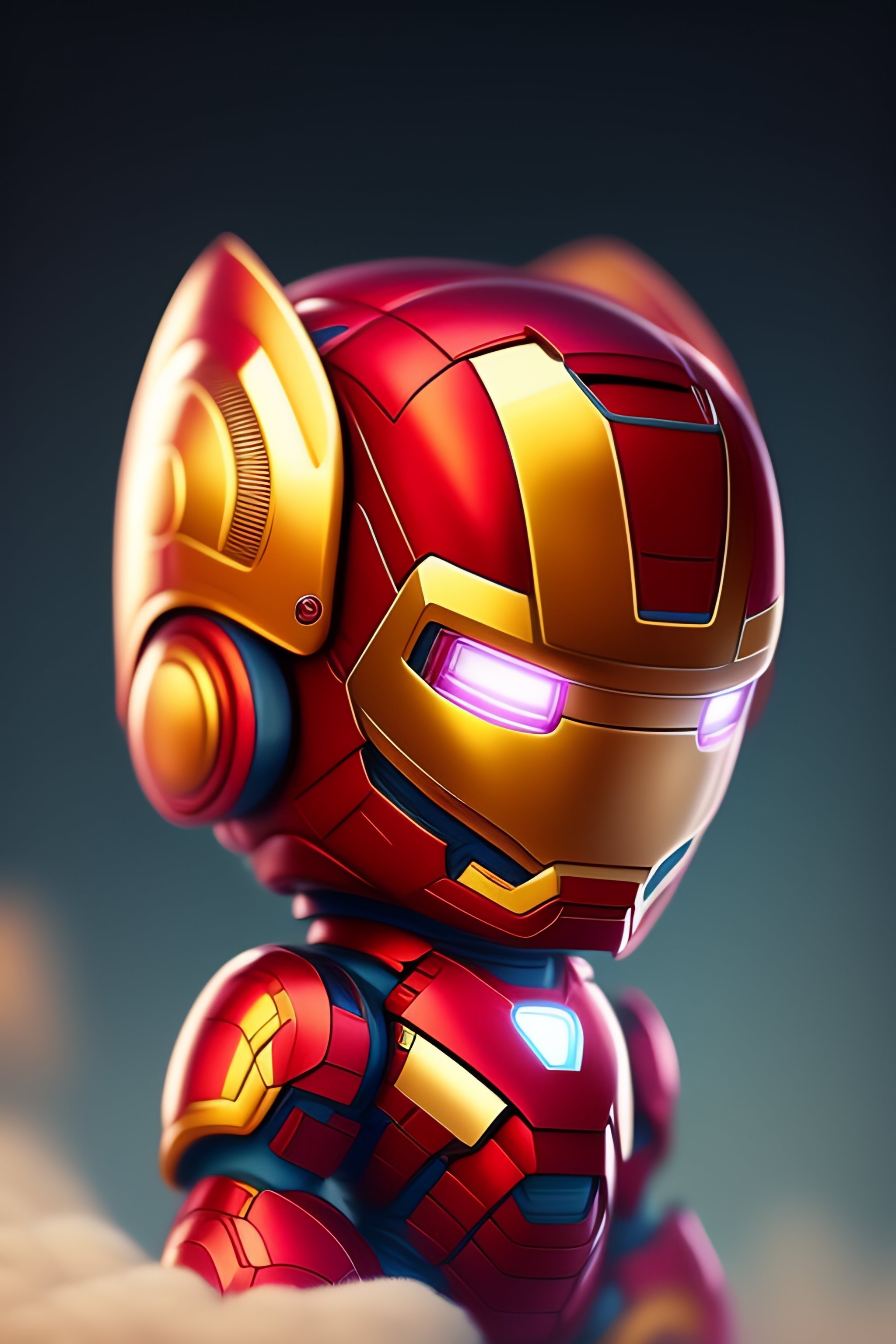 iron man cartoon cute