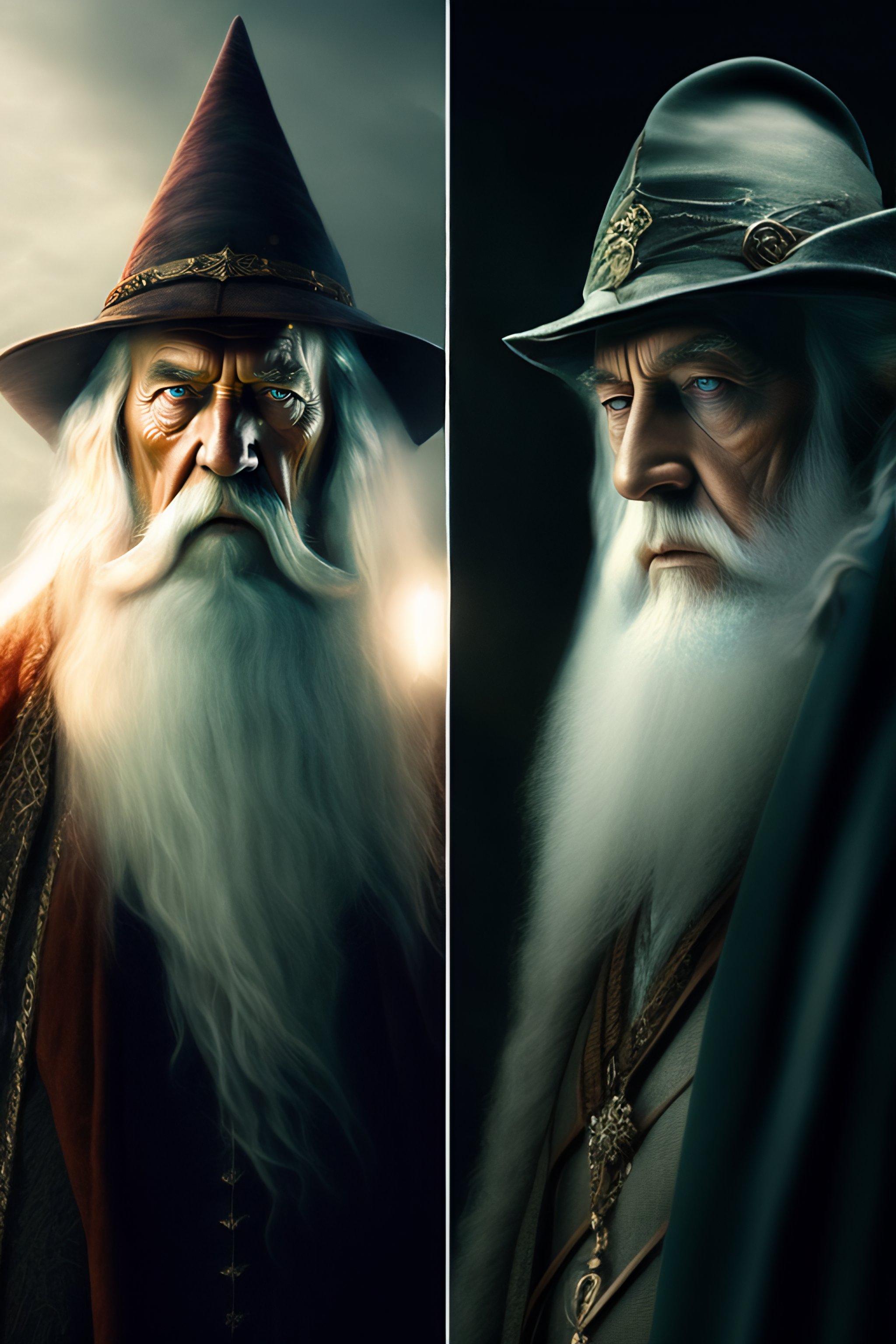 Lexica - Dumbledore and Gandalf standing front to each other