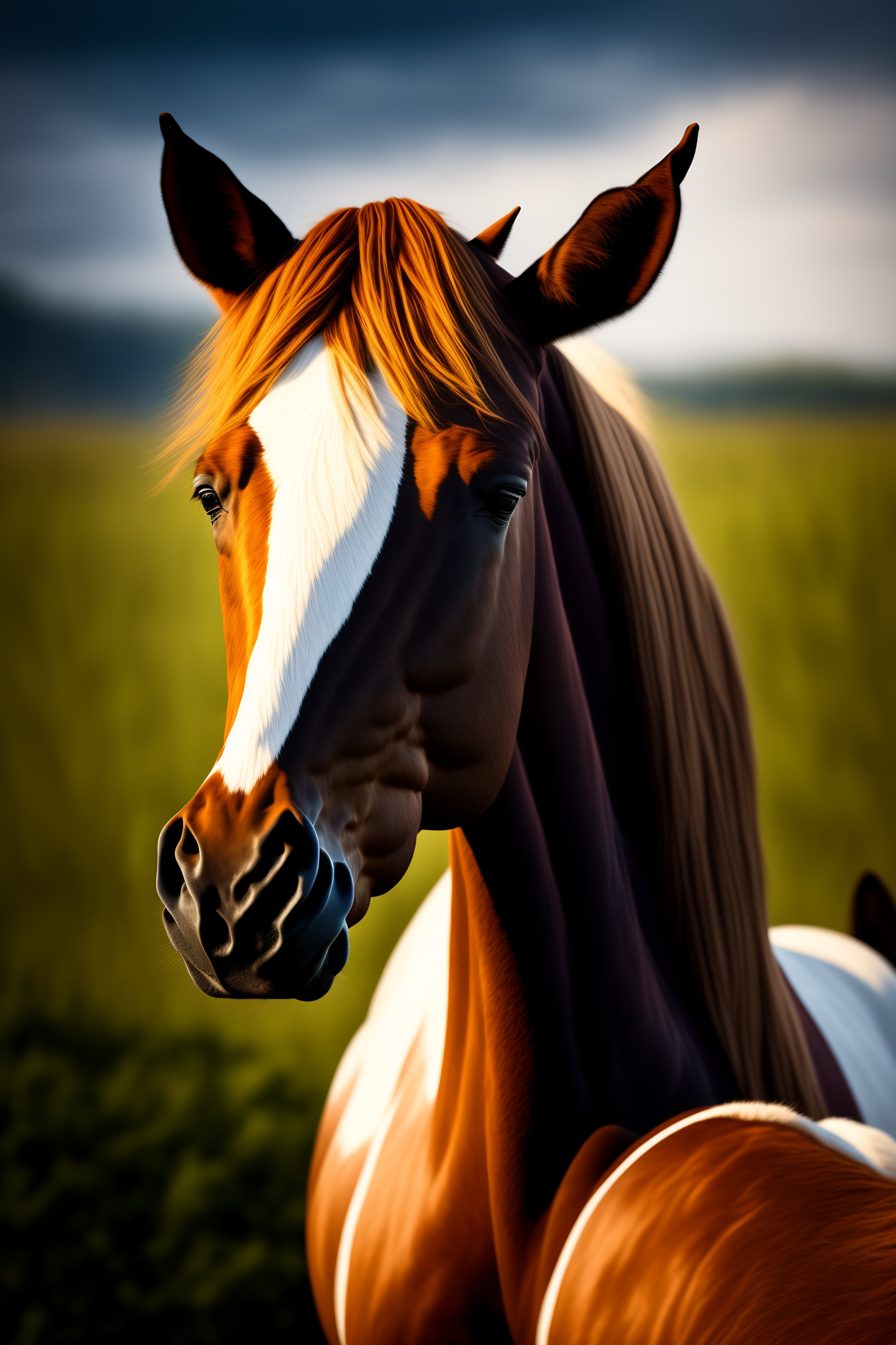 Lexica - Portrait d’un cheval réaliste