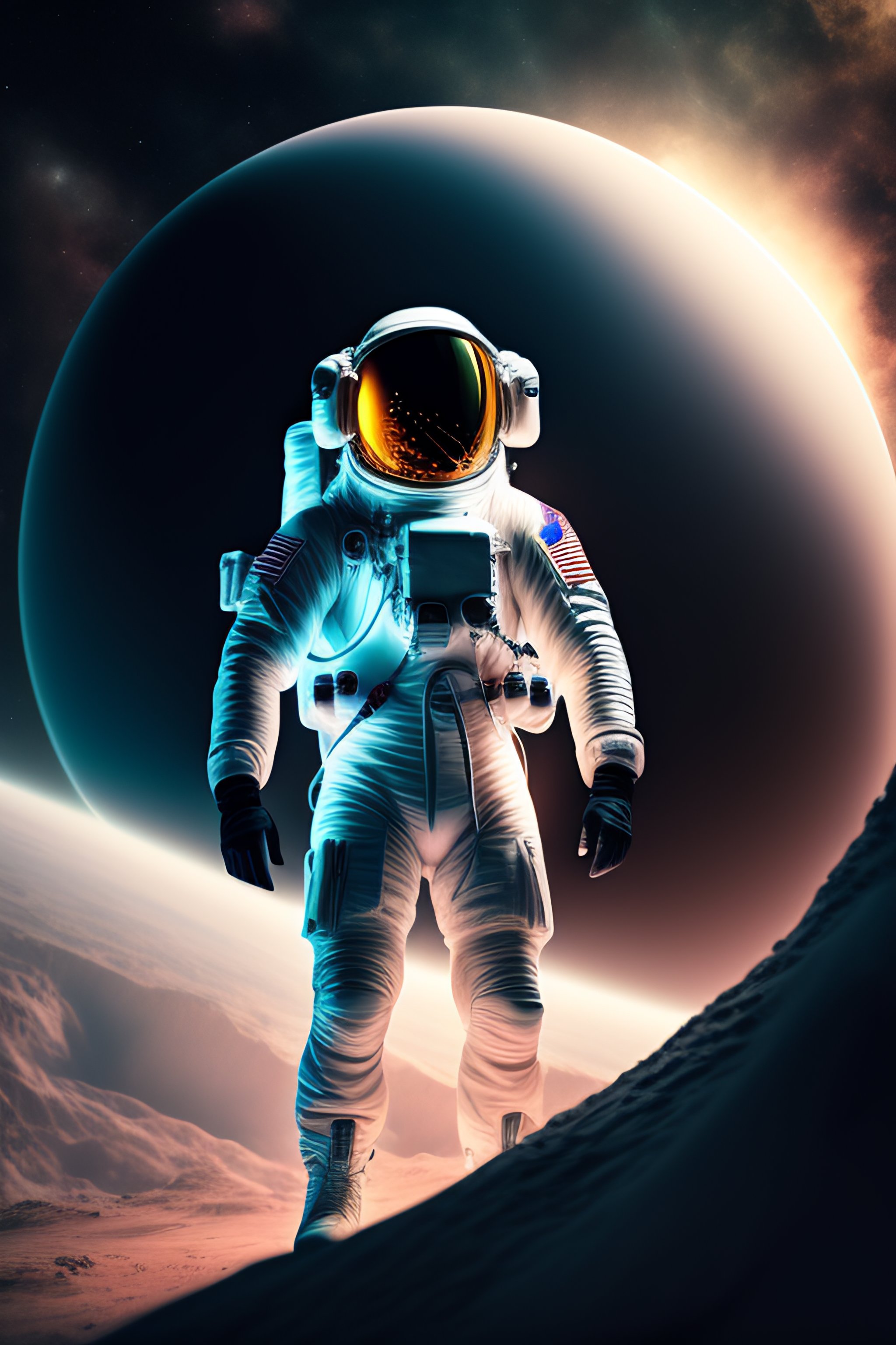 Lexica - Man in space suit, analog time, HD render, 4k, miyota movement ...