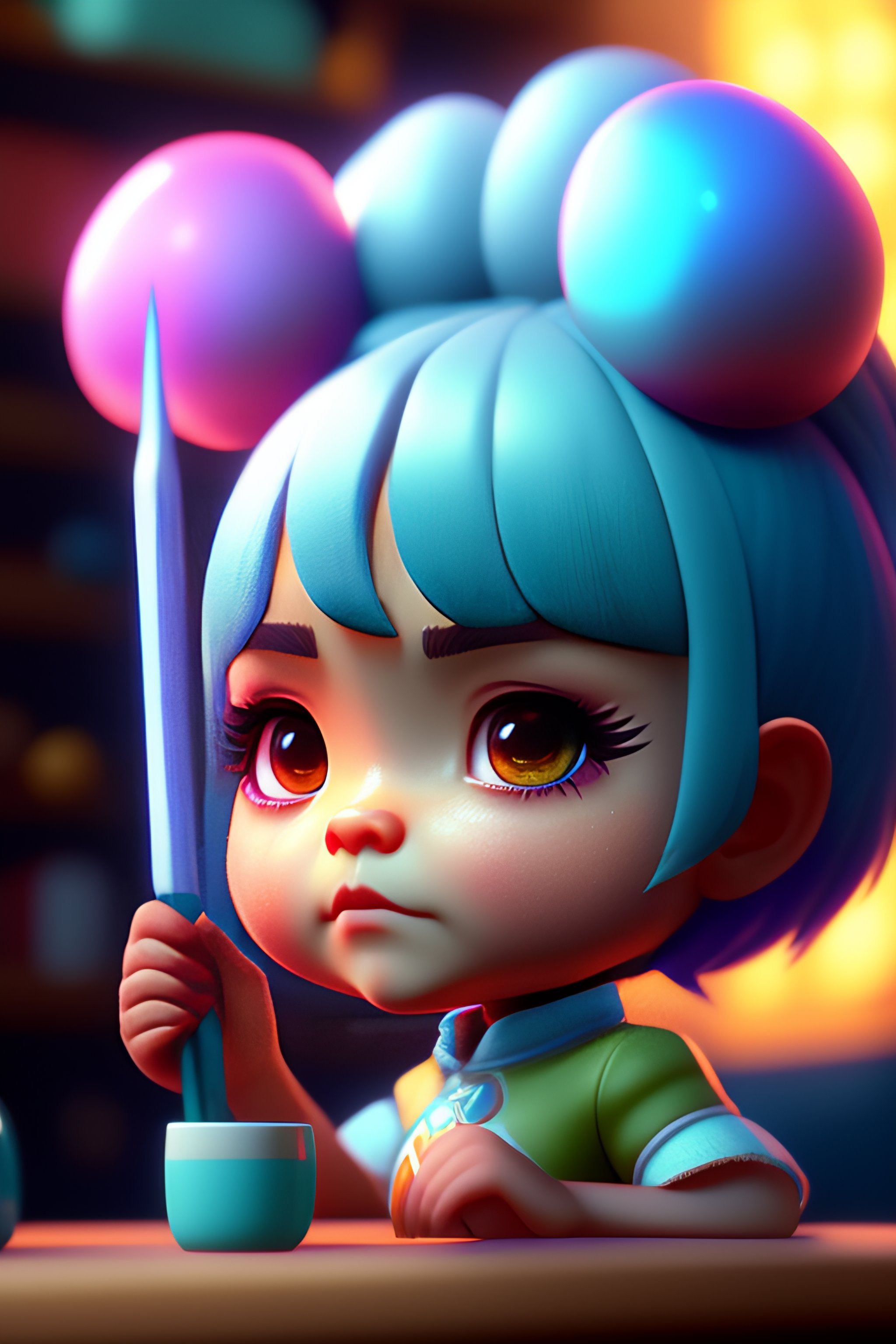 Lexica - Powerpuff girsl ,unreal engine, cozy indoor lighting ...