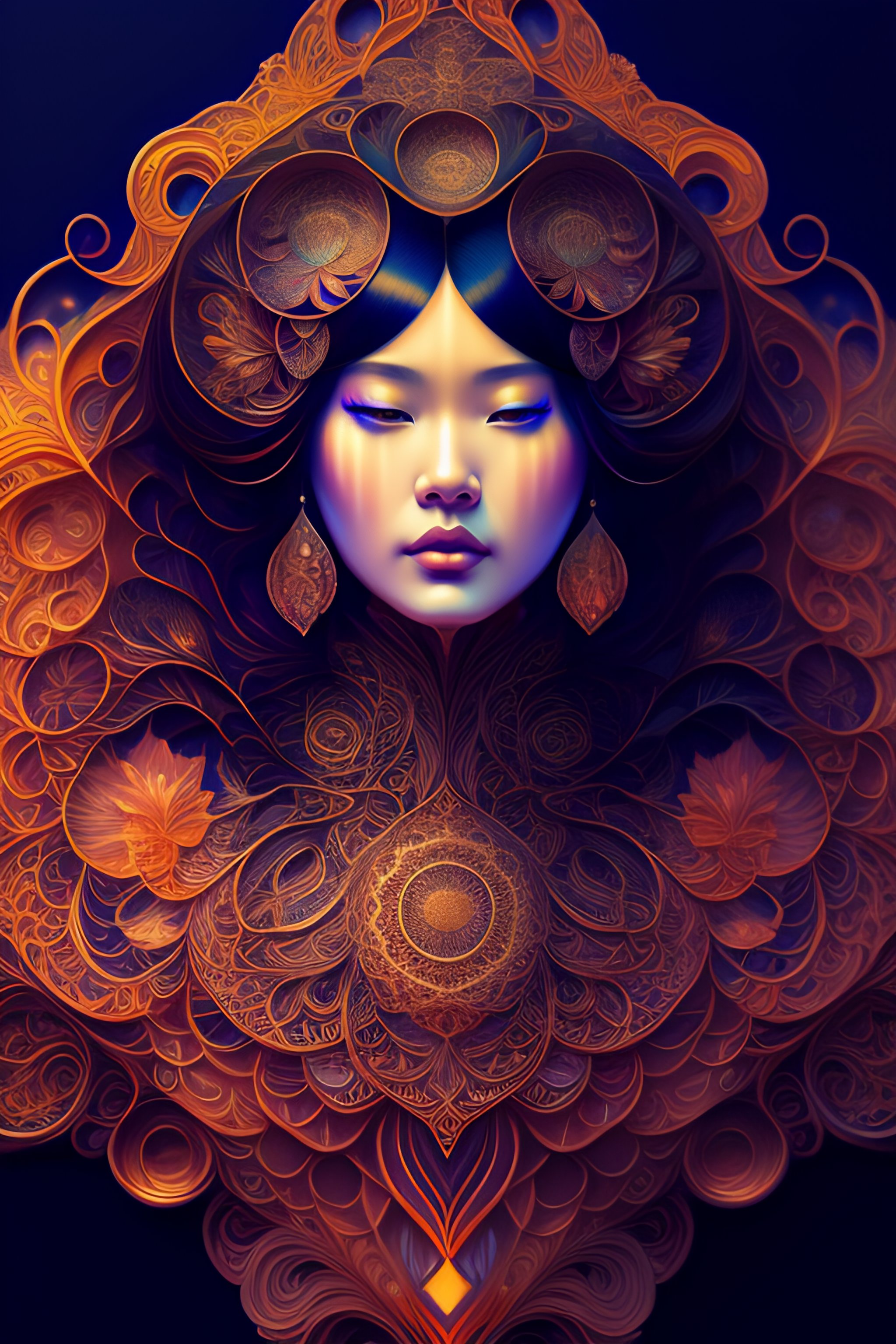 Lexica - Human flower by Android Jones, Earnst Haeckel, James Jean ...