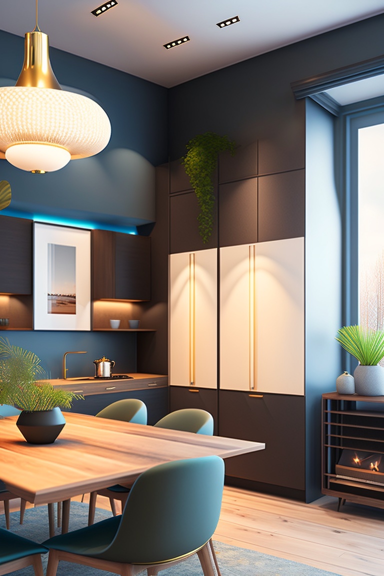 Lexica - Scandinavian design style house interior, hyperrealistic ...