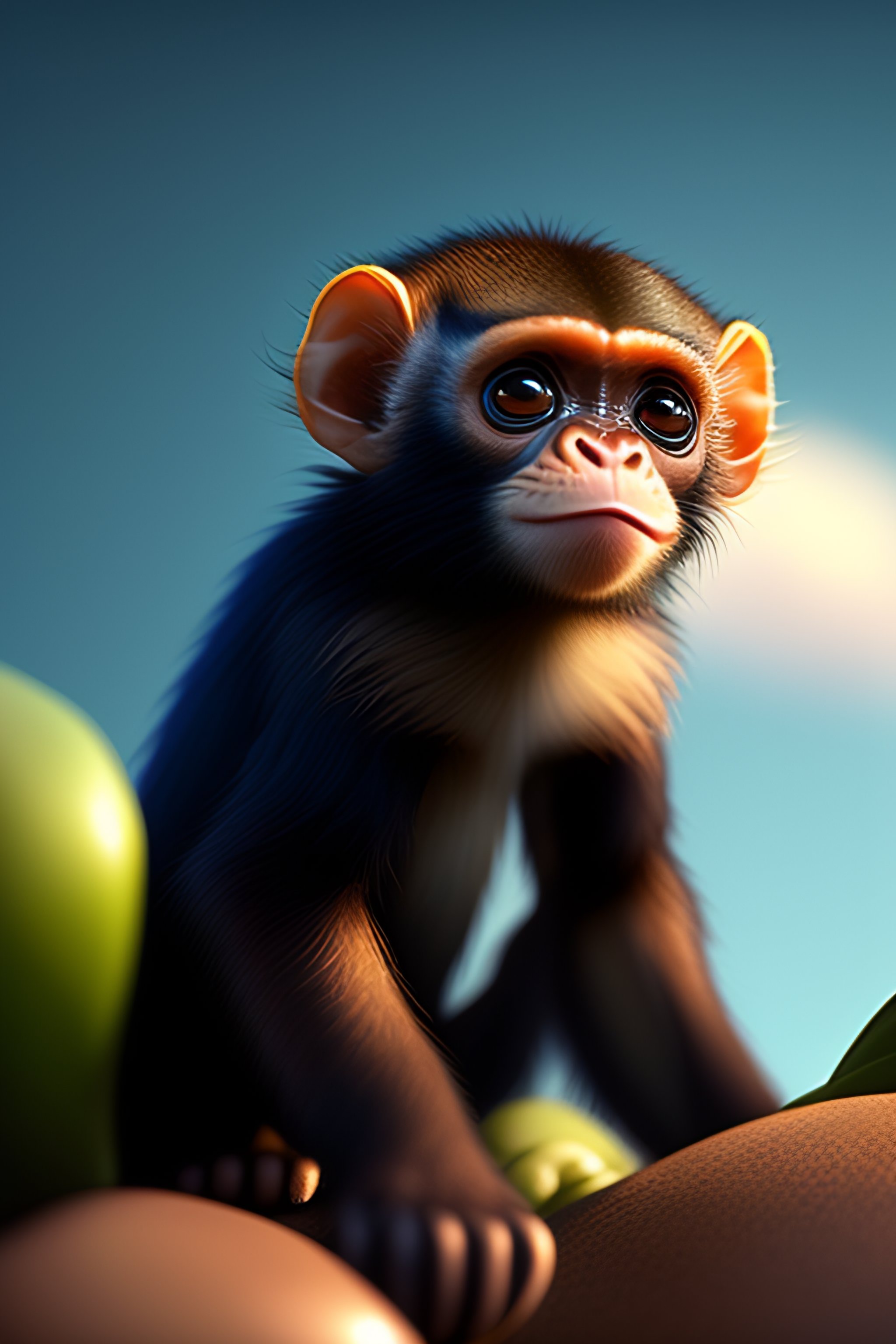 Lexica - Spider monkey pixar