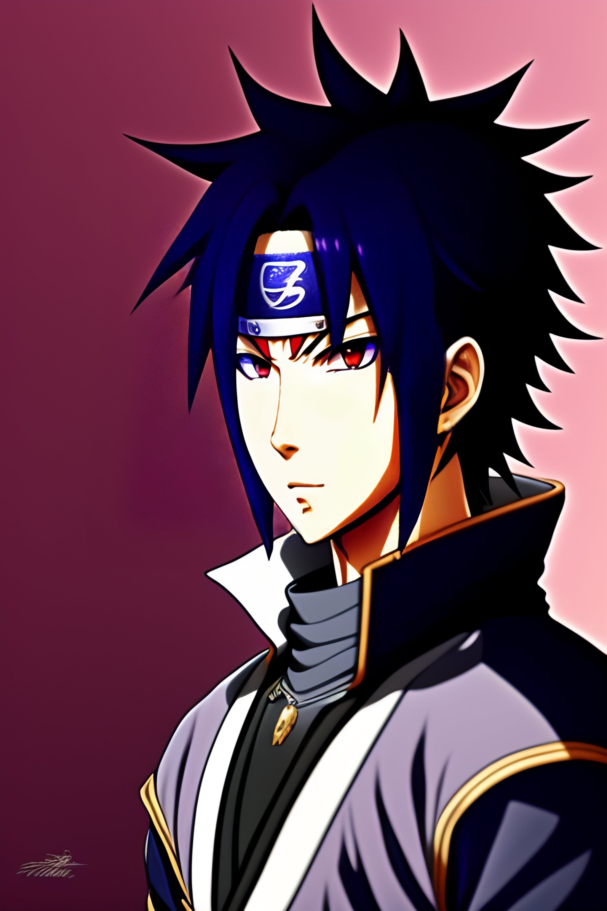 Lexica - Sasuke uchiha from Naruto ,anime style,highly detailed
