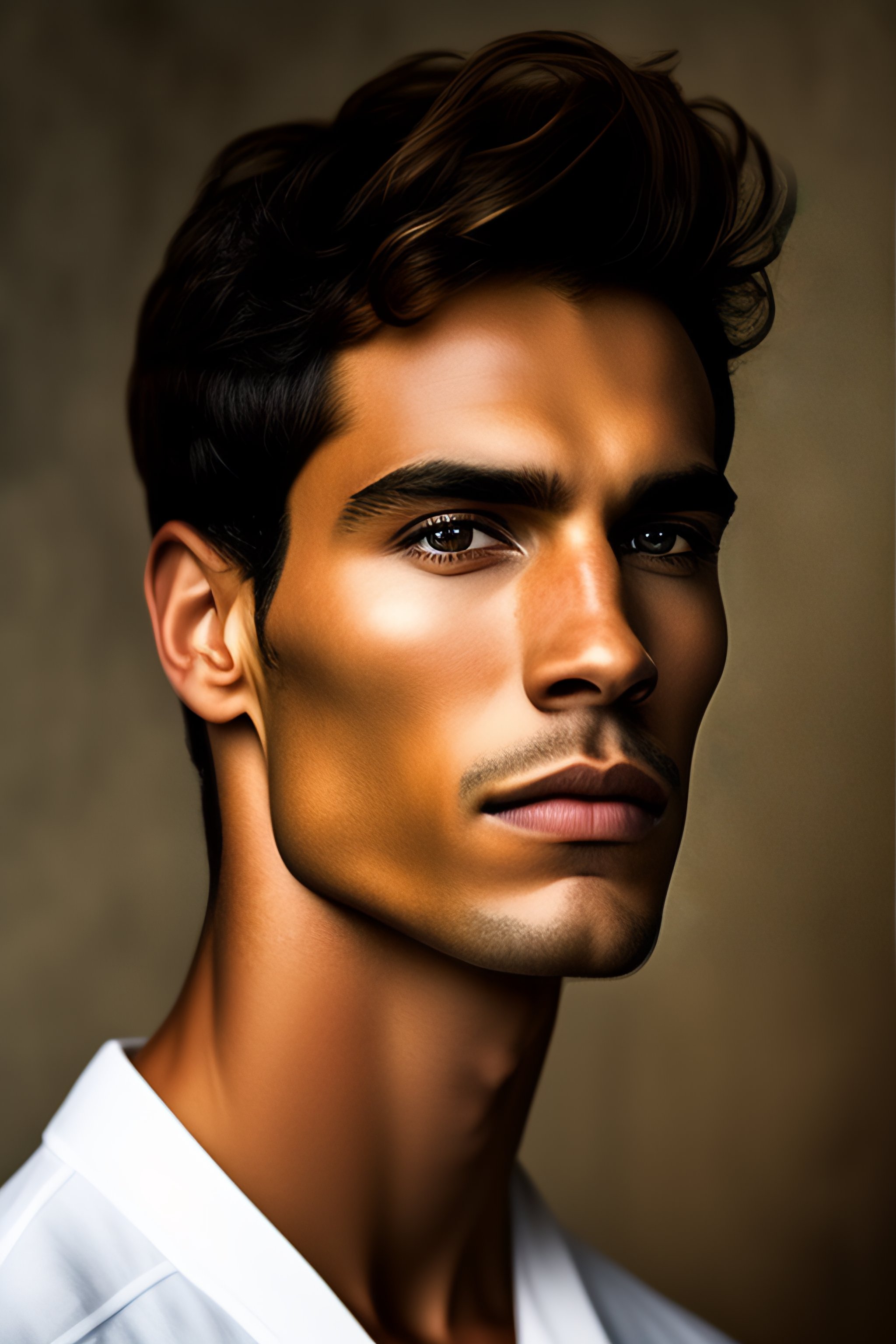 Lexica Photo portrait of a male