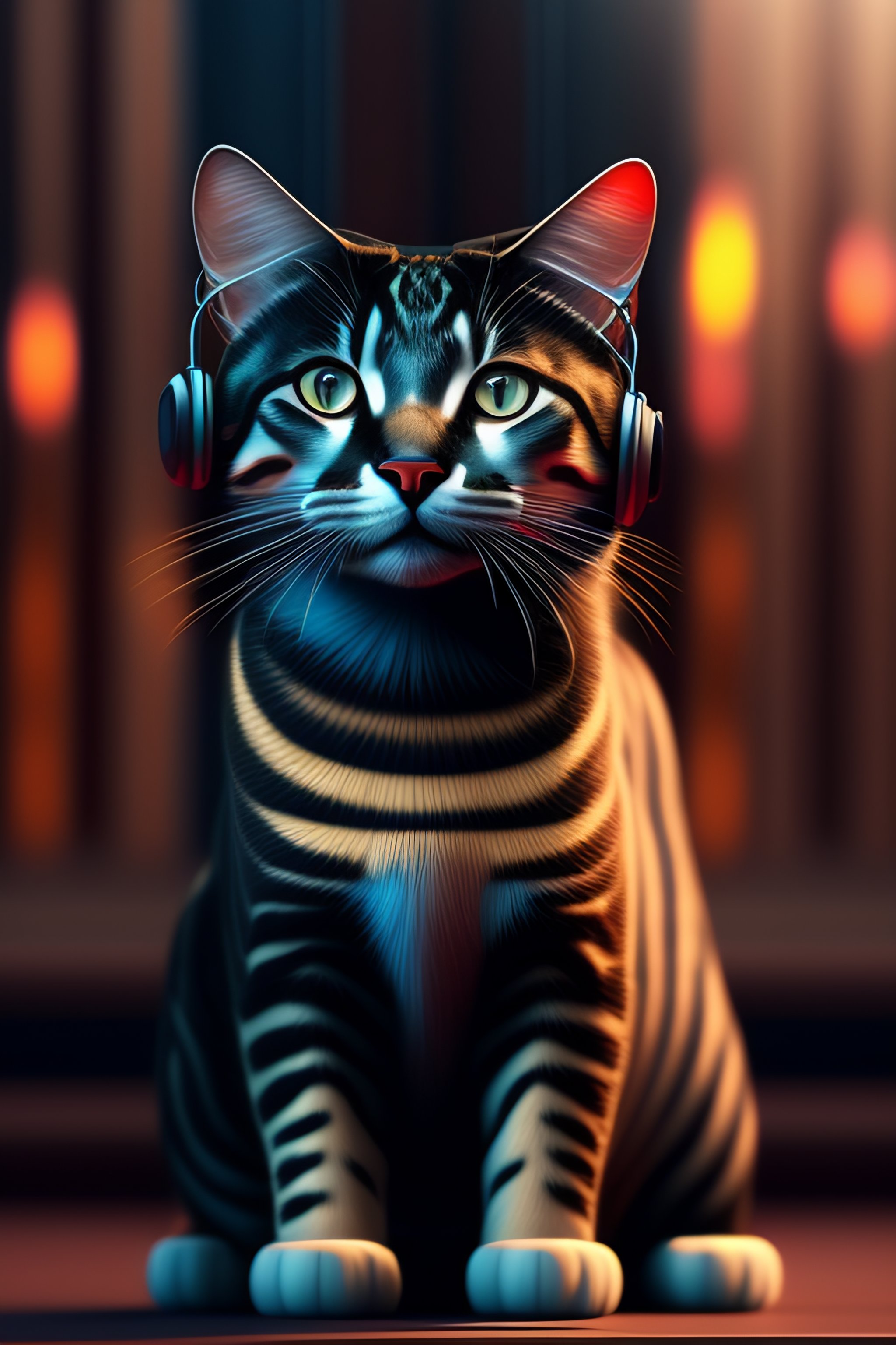 Lexica - Excellent painted standing cat, high quality masterpiece ...