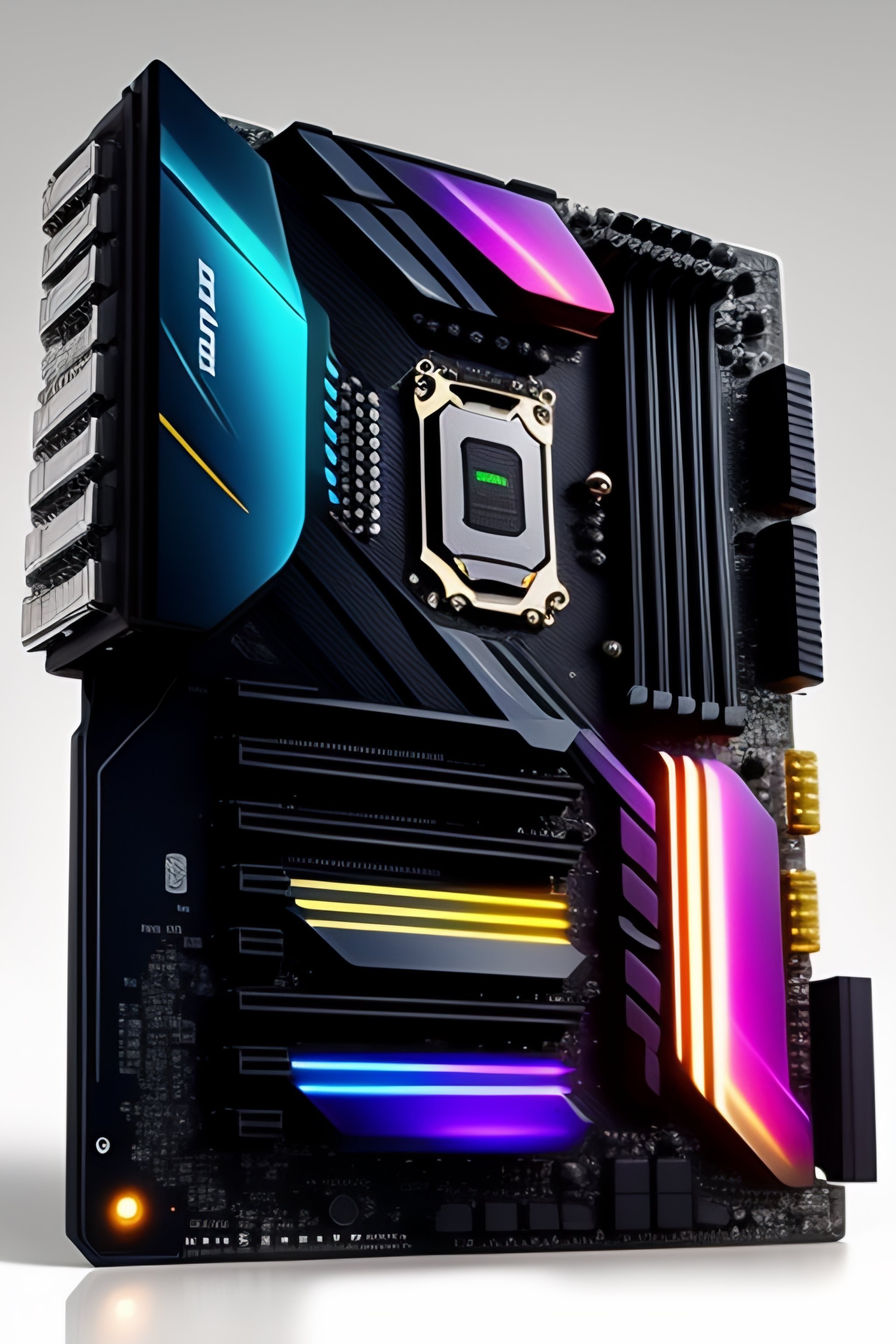 Lexica MSI brand futuristic style motherboard, 8k and realistic mode