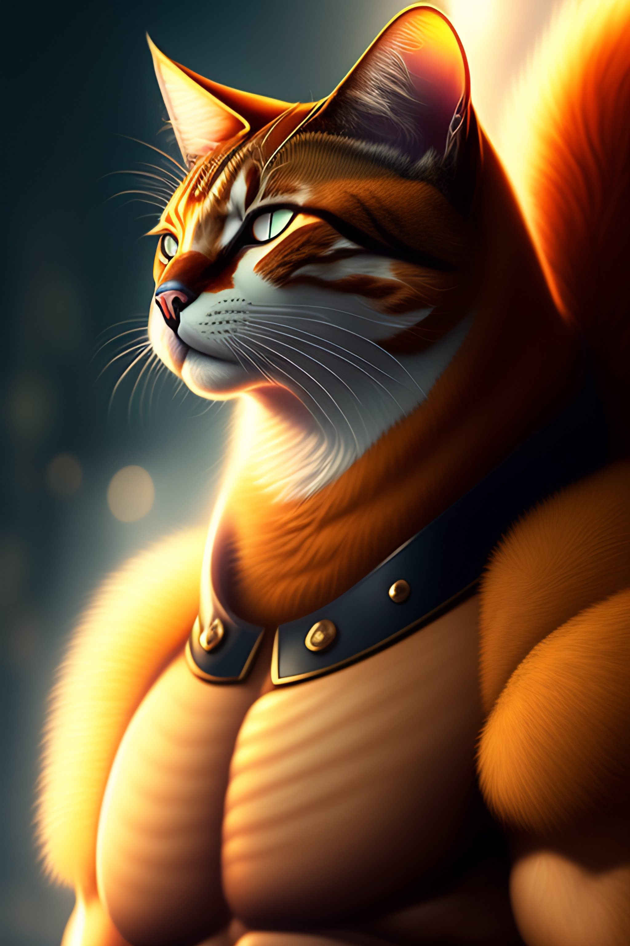 Lexica - Strong cat man