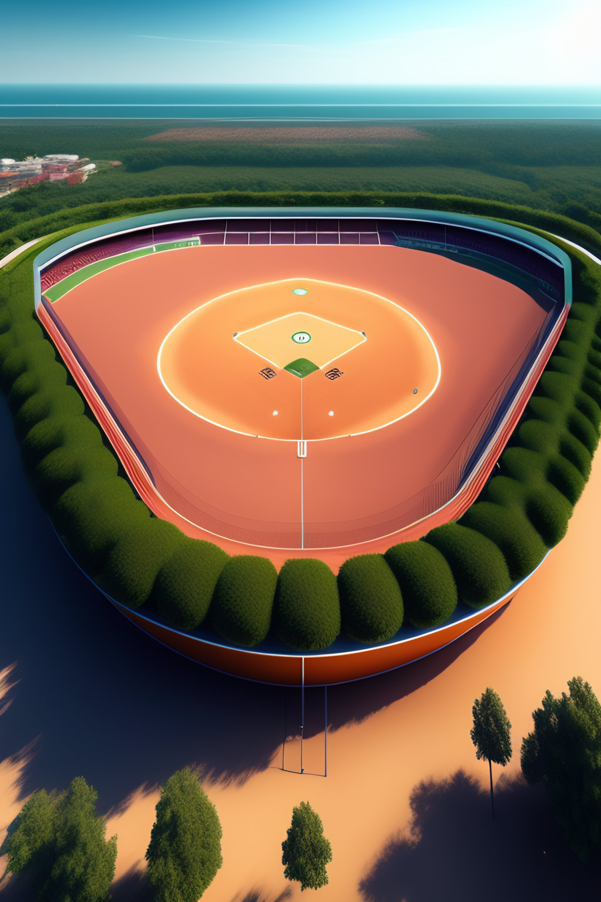 Lexica - Futuristic baseball field