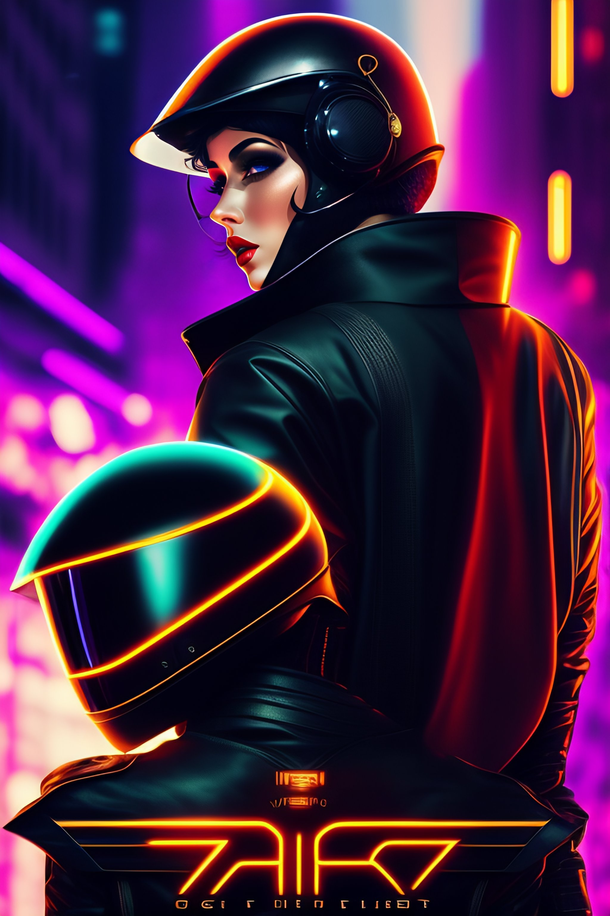 I animated this classic cyberpunk wallpaper.