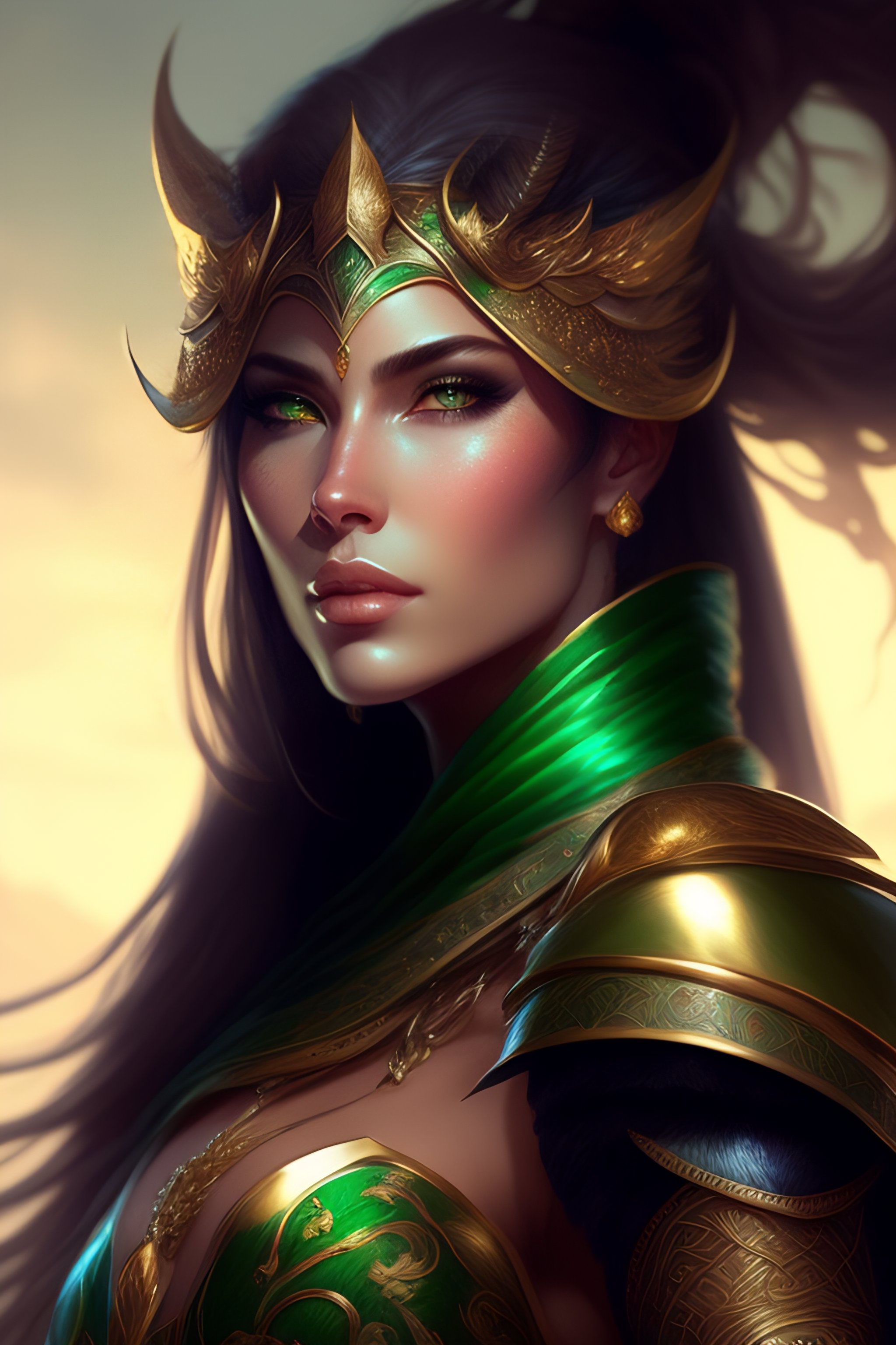 Lexica - Fantasy emerald knight, moonlit, HD, illustration, epic, D&D ...