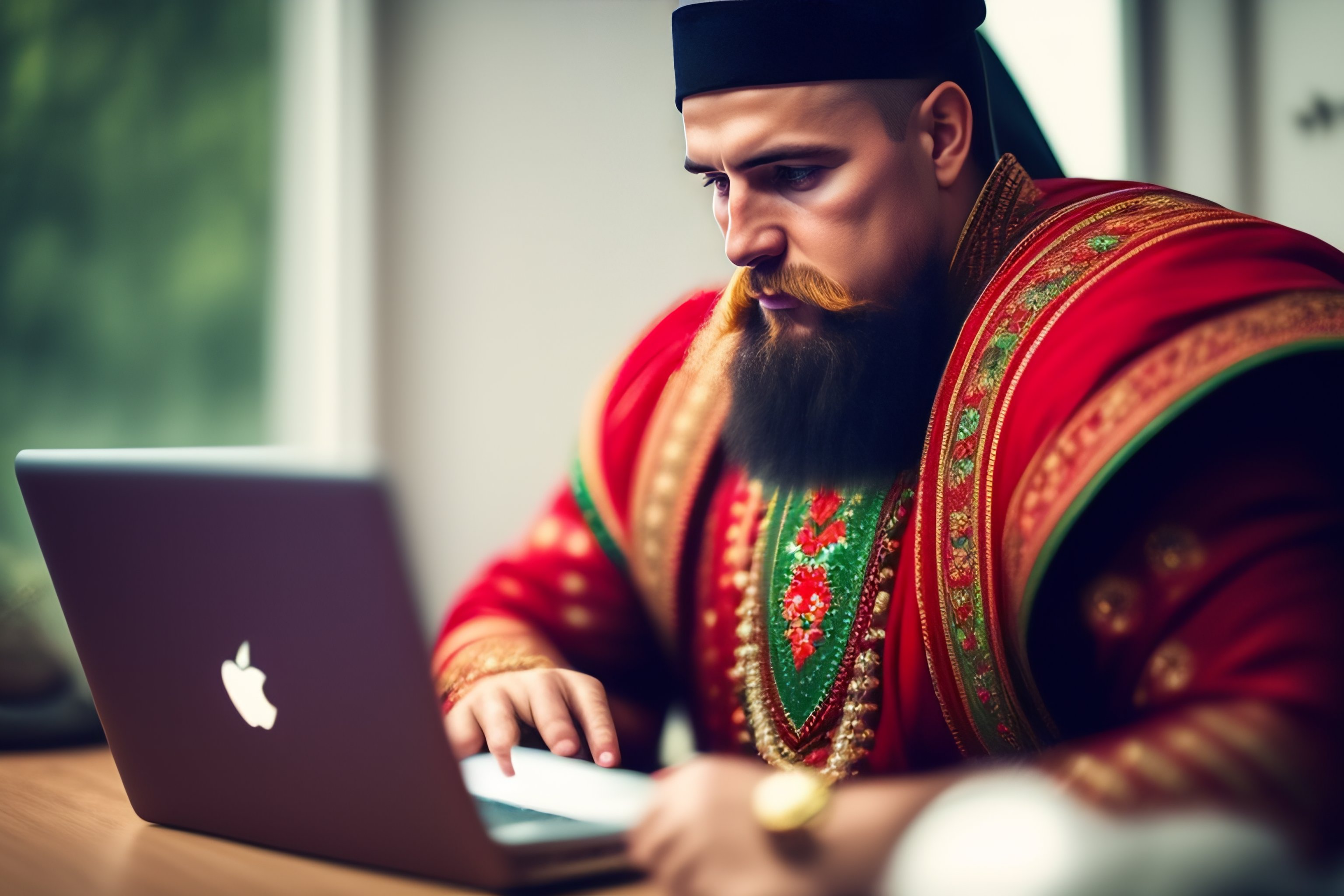 Lexica - Programmer from belarus in belarusian national outfits is ...