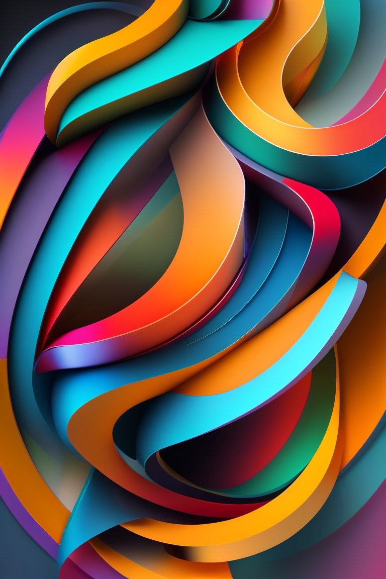 Lexica - An abstract design with vibrant colors and dynamic shapes ...