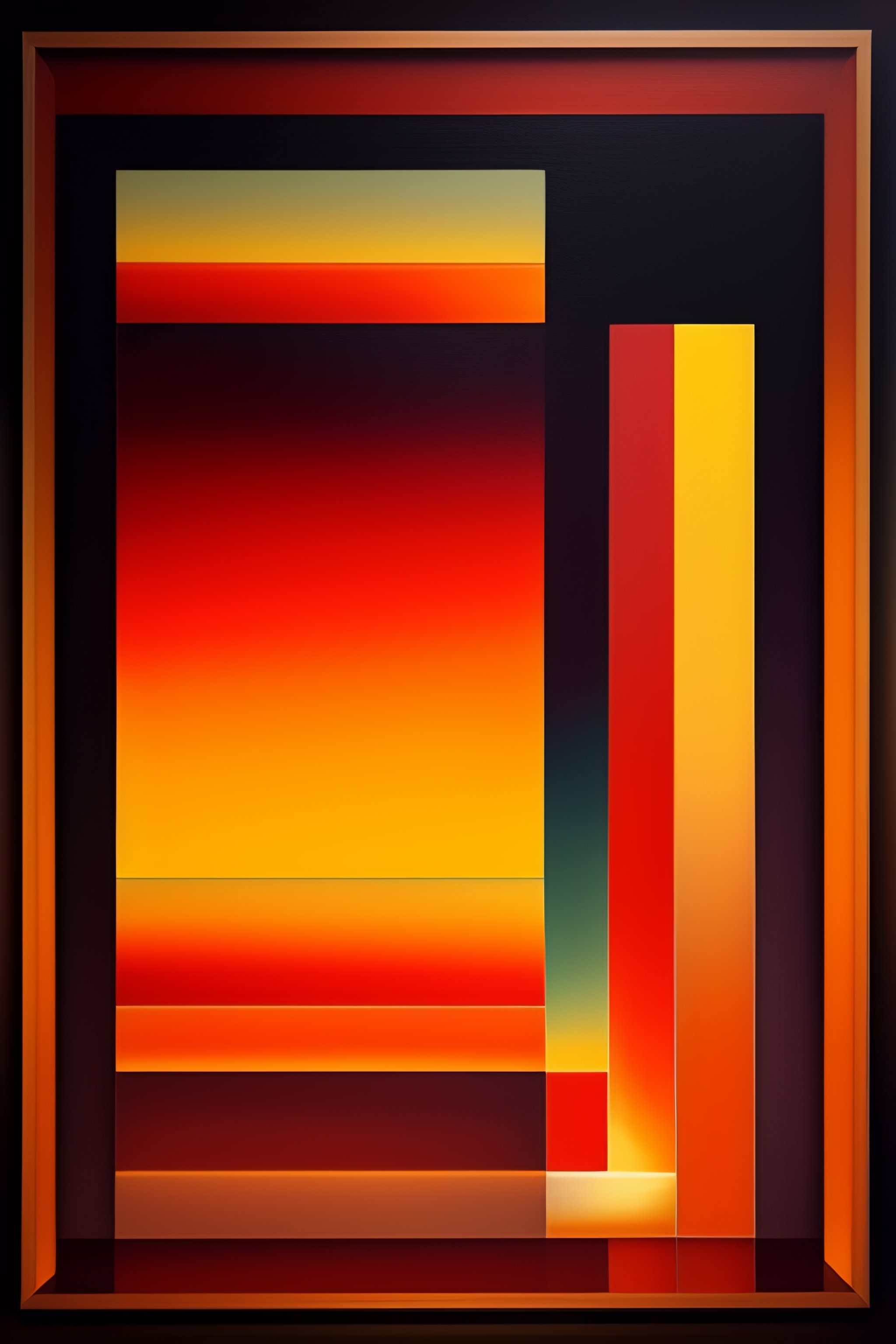 Lexica - A single Geometric Figure, warm color , hope