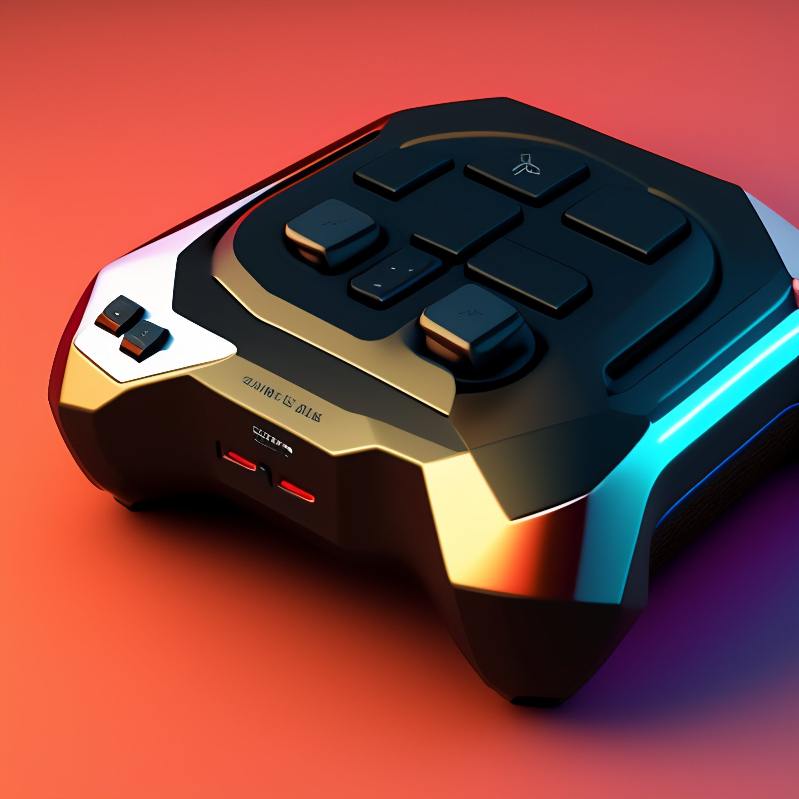 Lexica - Isometric render of a videogame controller
