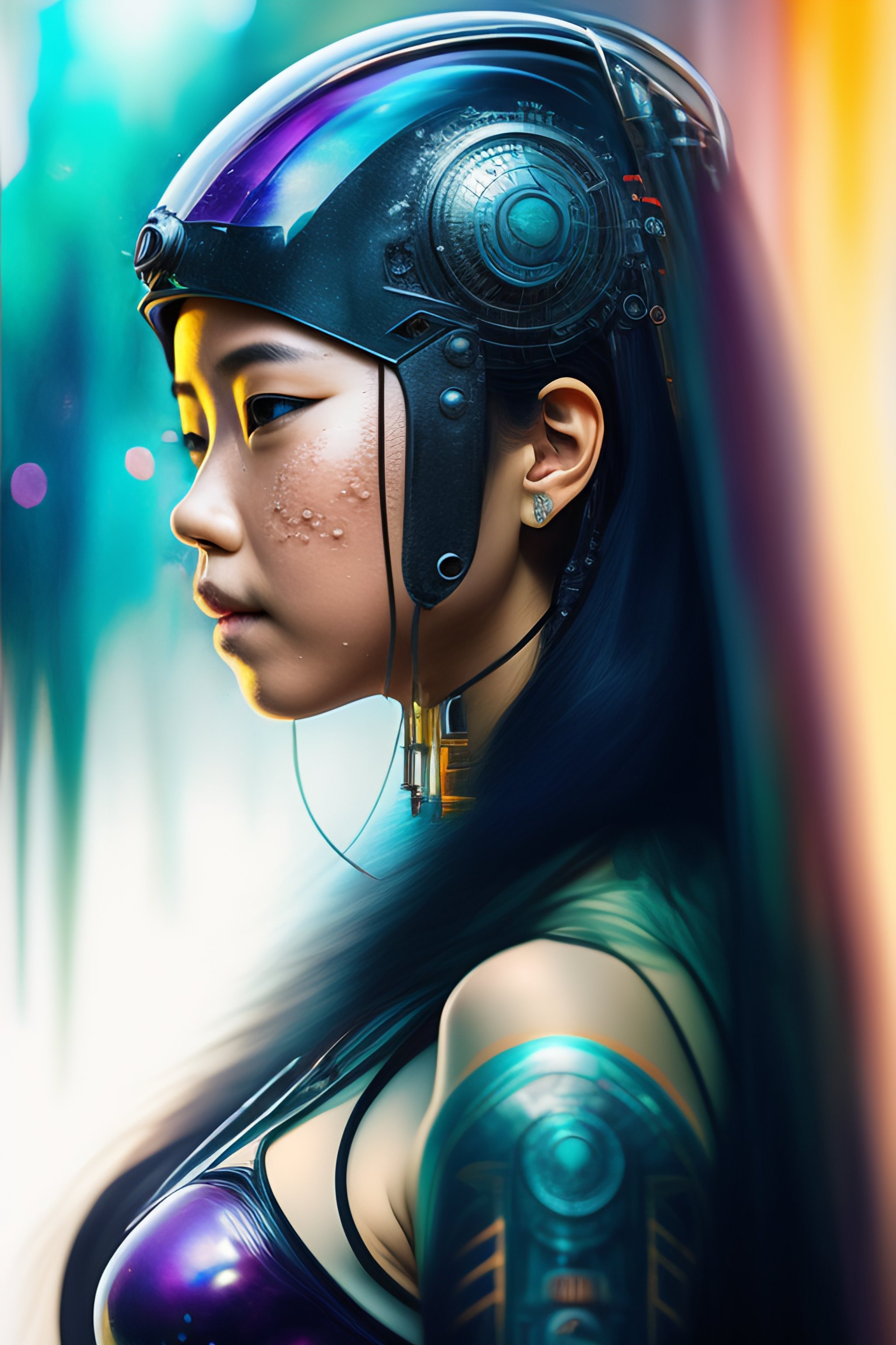 Lexica - Water colour cyborg