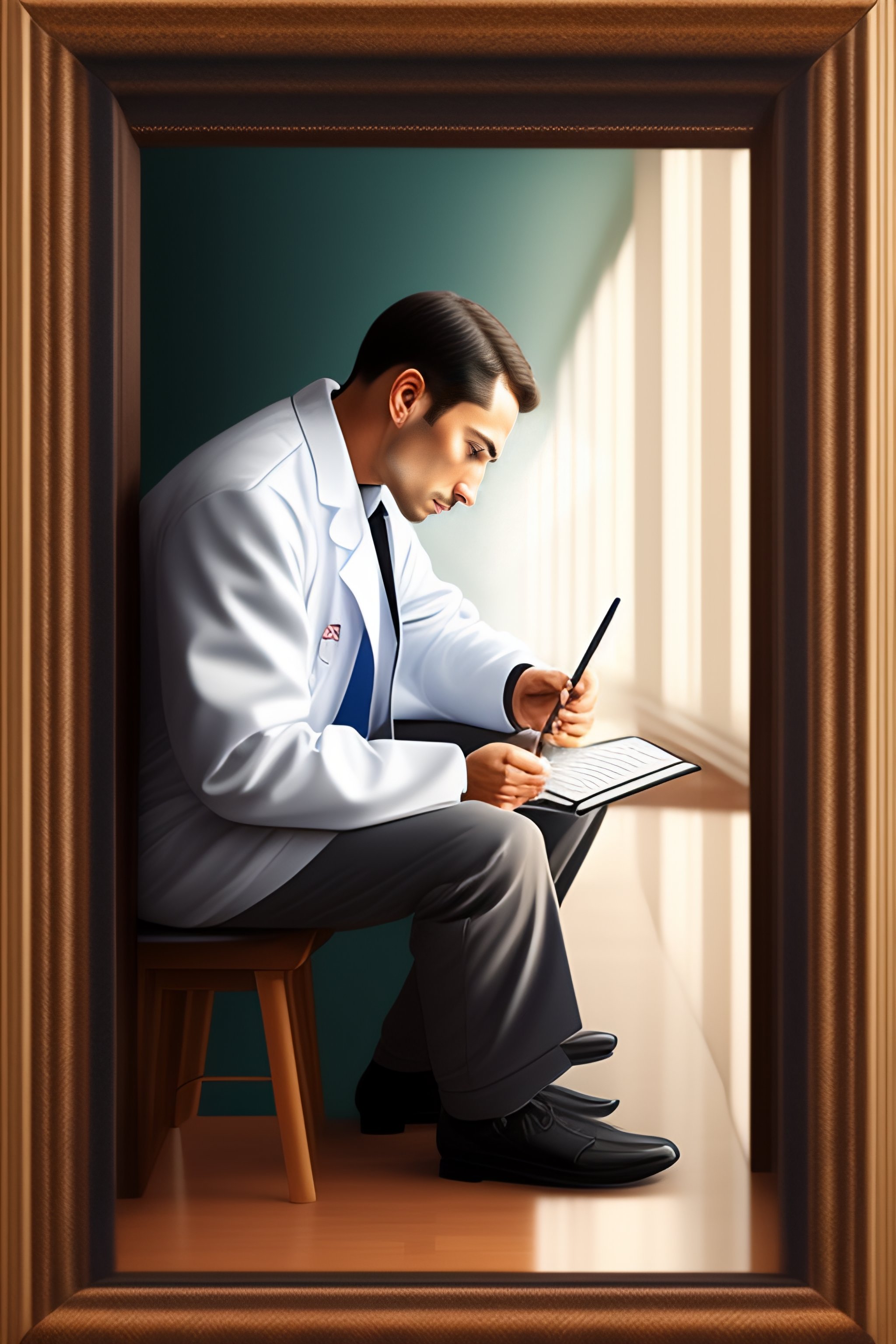 Lexica - Portrait of a person searching for a medial exam or a clinic