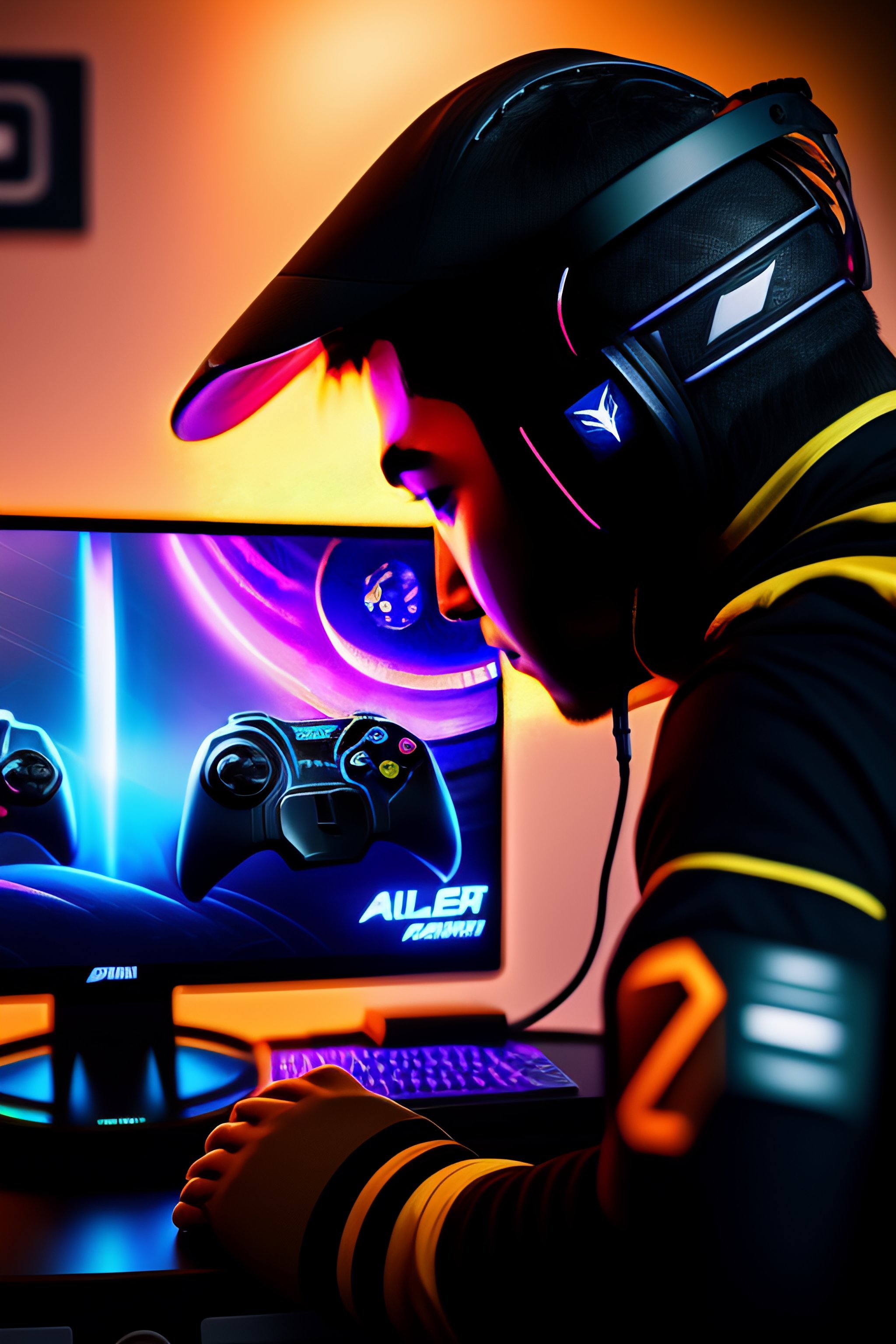 Lexica - Alien gaming ,computer,console, movie, pro gamer, dota 2,