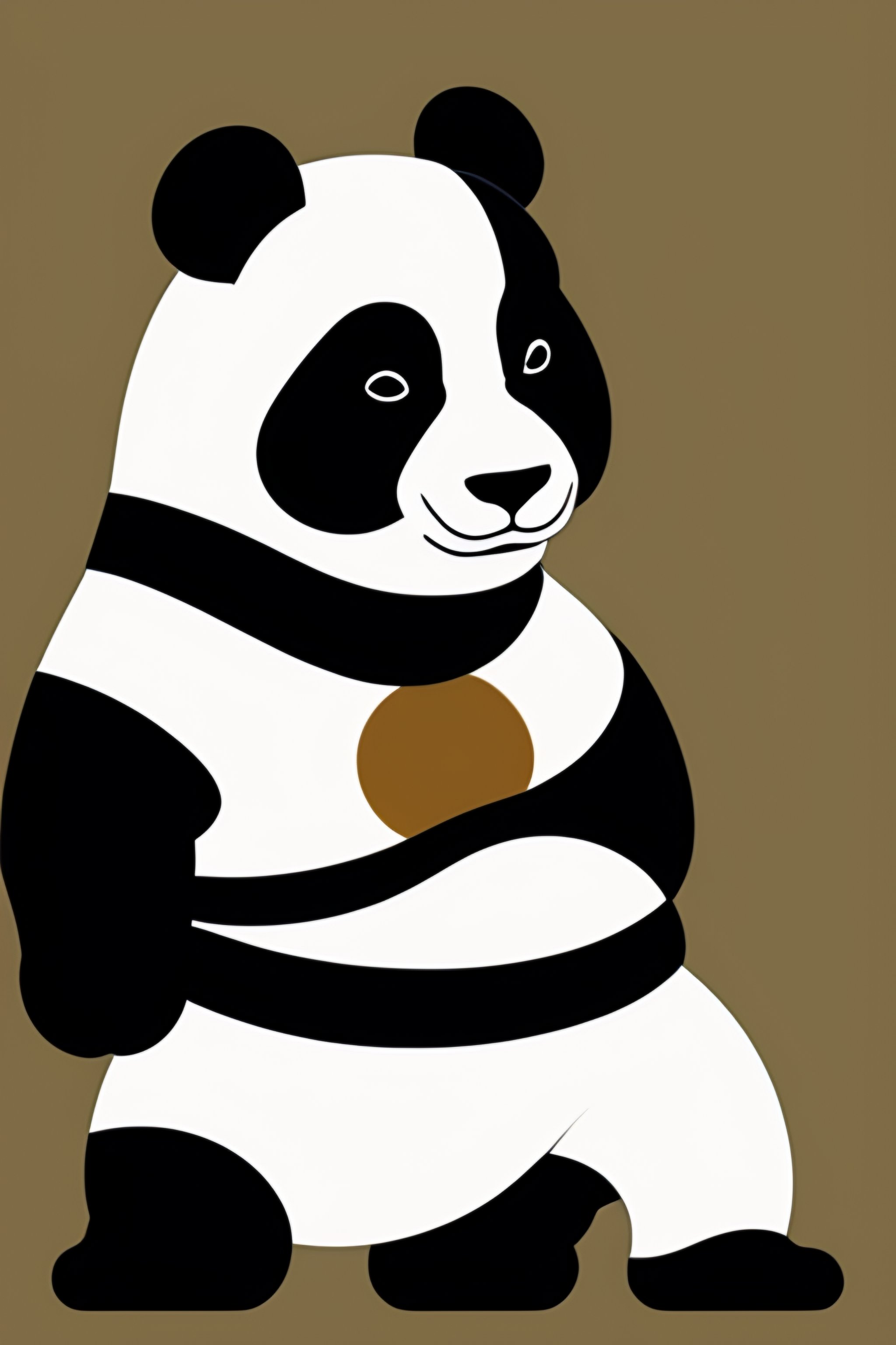 Lexica - Panda shinobi , cartoon style, minimalist