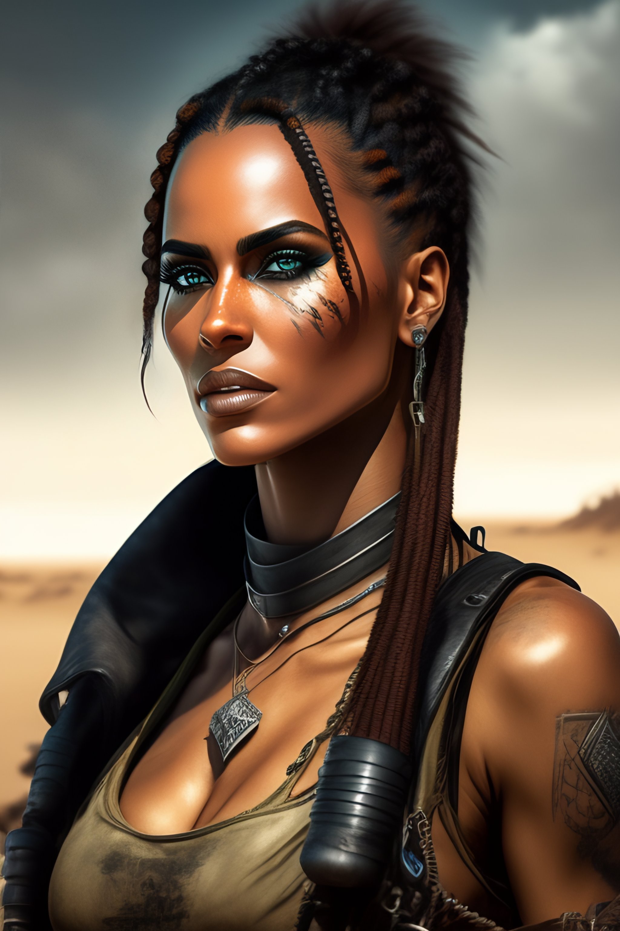 Lexica Concept Art Of A Post Apocalypse Woman Mad Max Style With High Detail A Full Height 