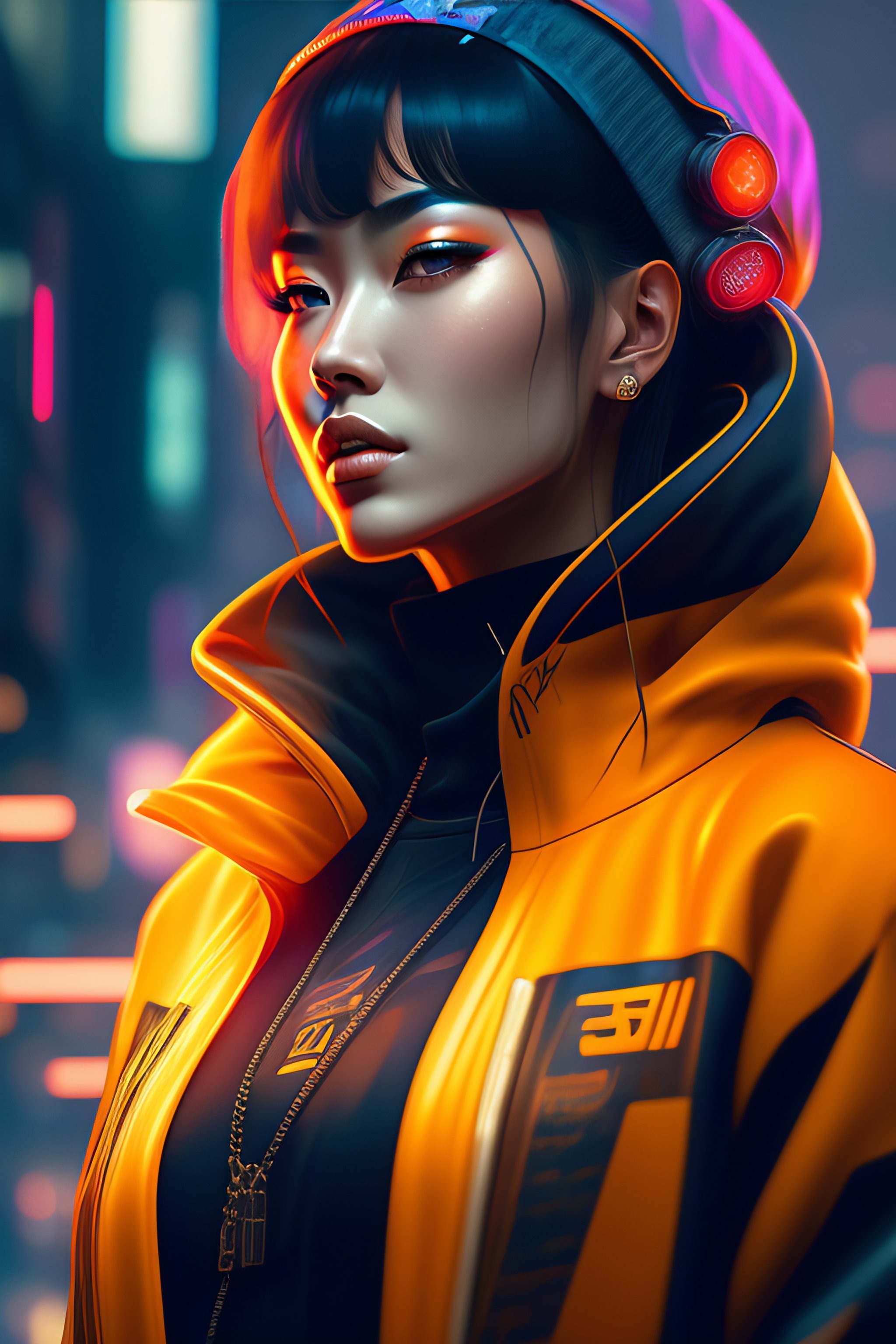 Lexica - Wearing cyberpunk intricate streetwear, respirator, beautiful ...