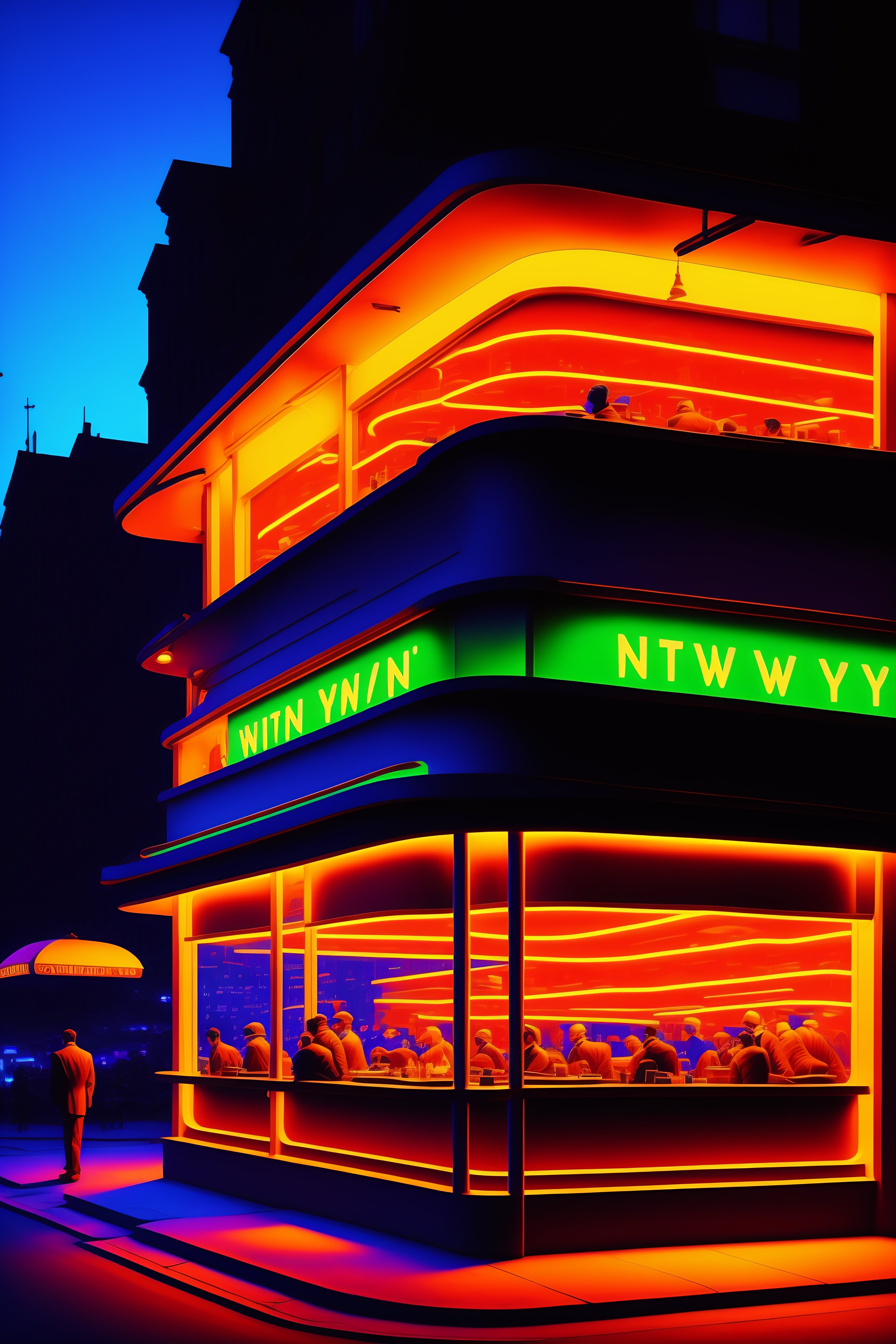 FEBRUARY 1, 2019 LOS ANGELES, CA, USA - Edward Hopper style view of Los  Angeles California IHOP at night with neon sign on Stock Photo - Alamy