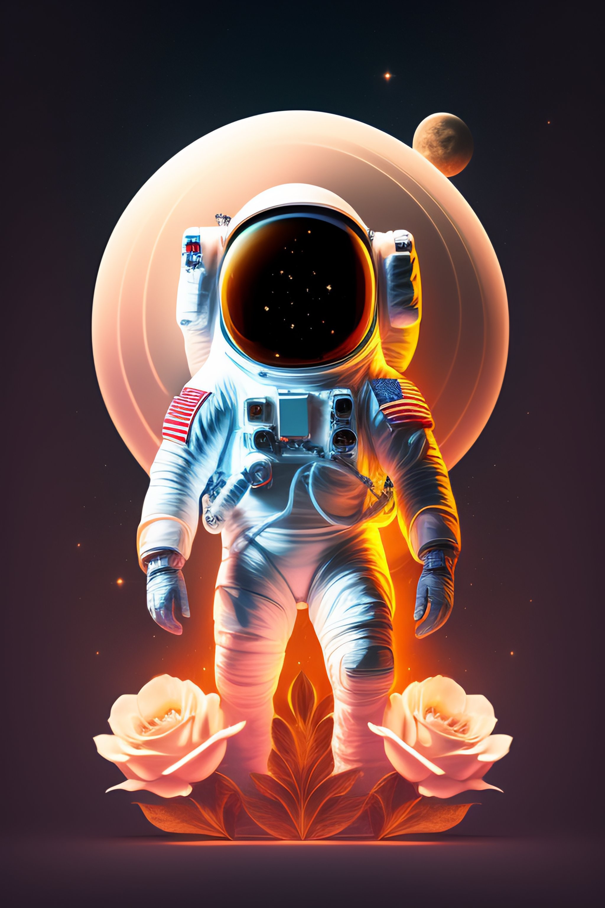 Lexica - Astronaut, Sun, White Roses, Hyper Detailed, Ultra-sharp ...