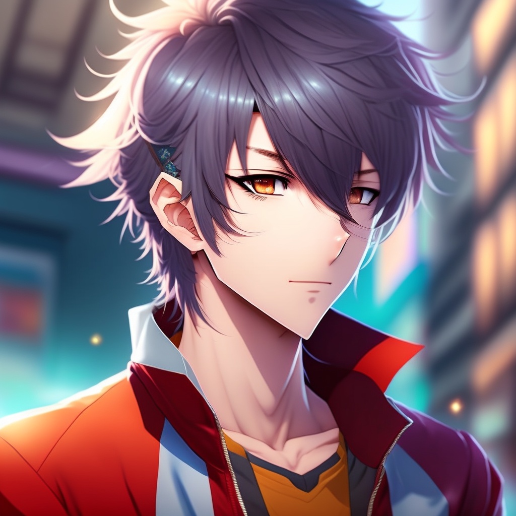 Lexica - A cute anime boy , cool looking , handsome