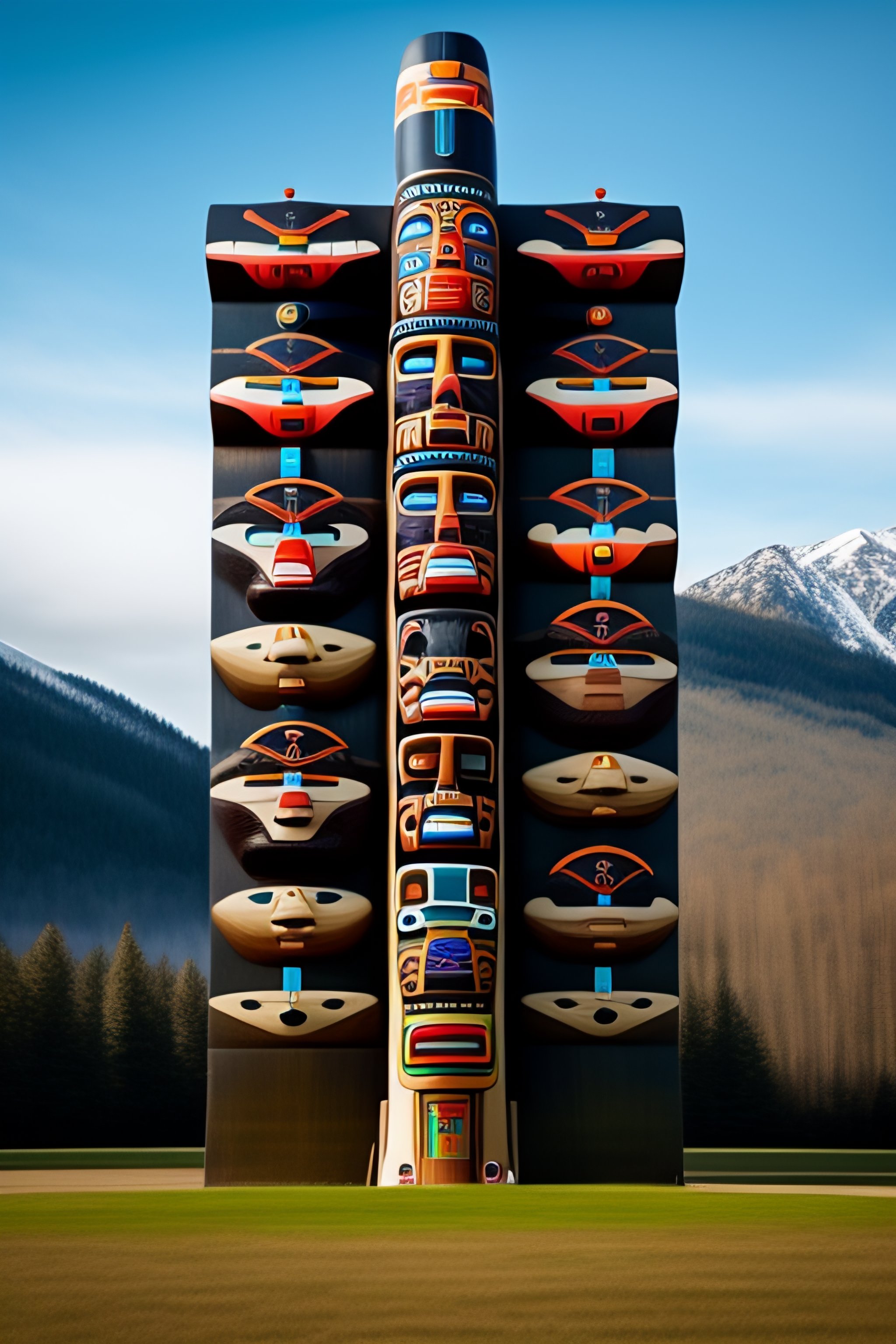 Lexica - A totem pole describing the process of mitosis