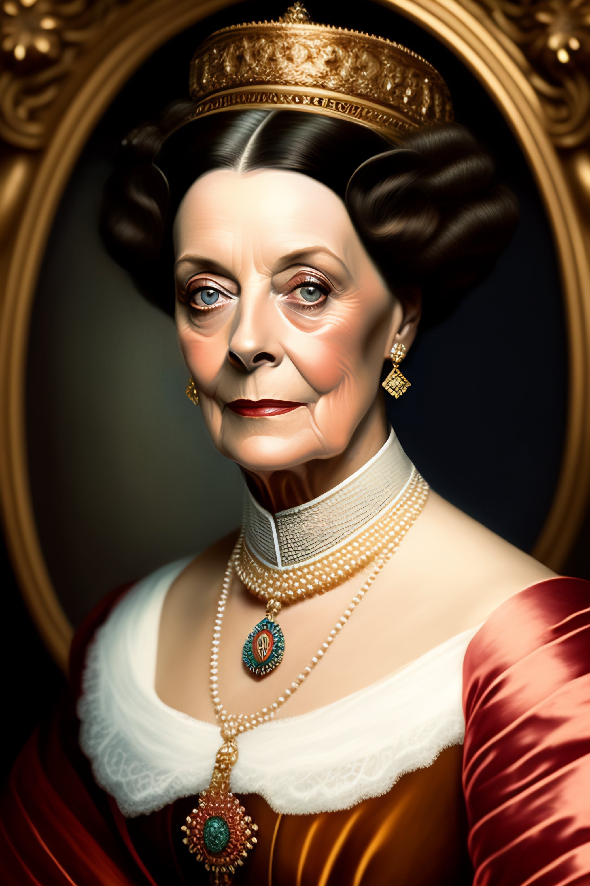 Lexica 1900s painting of dowager countess of grantham