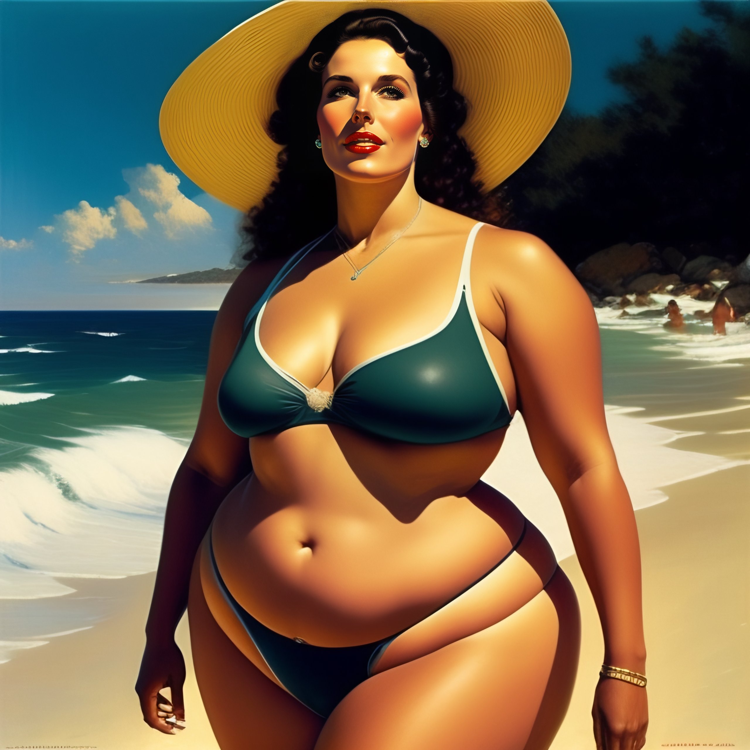 Thick women on sale in bikini