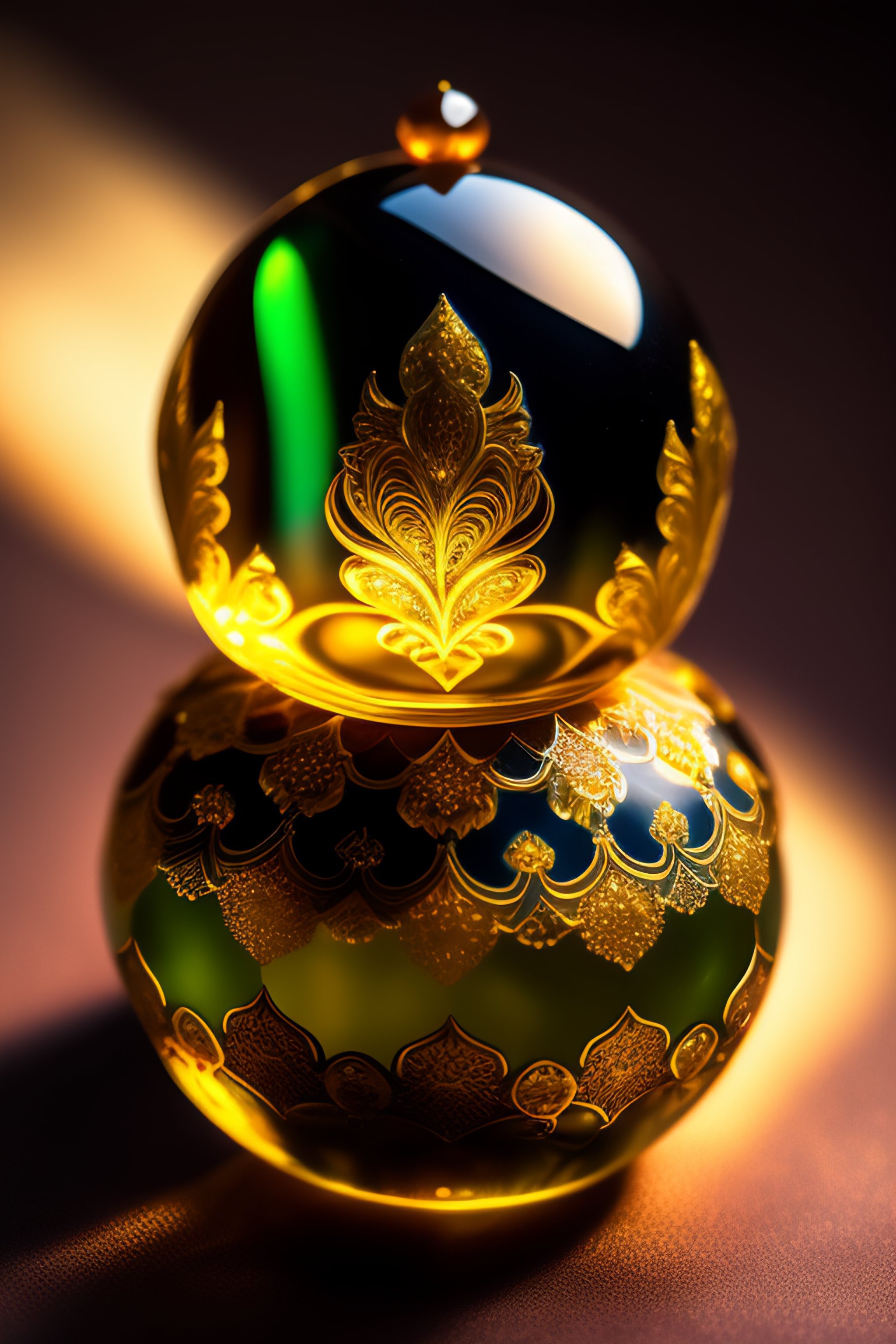 Lexica - Dress glass orb, reflecting light ,Light refraction fantasy ...