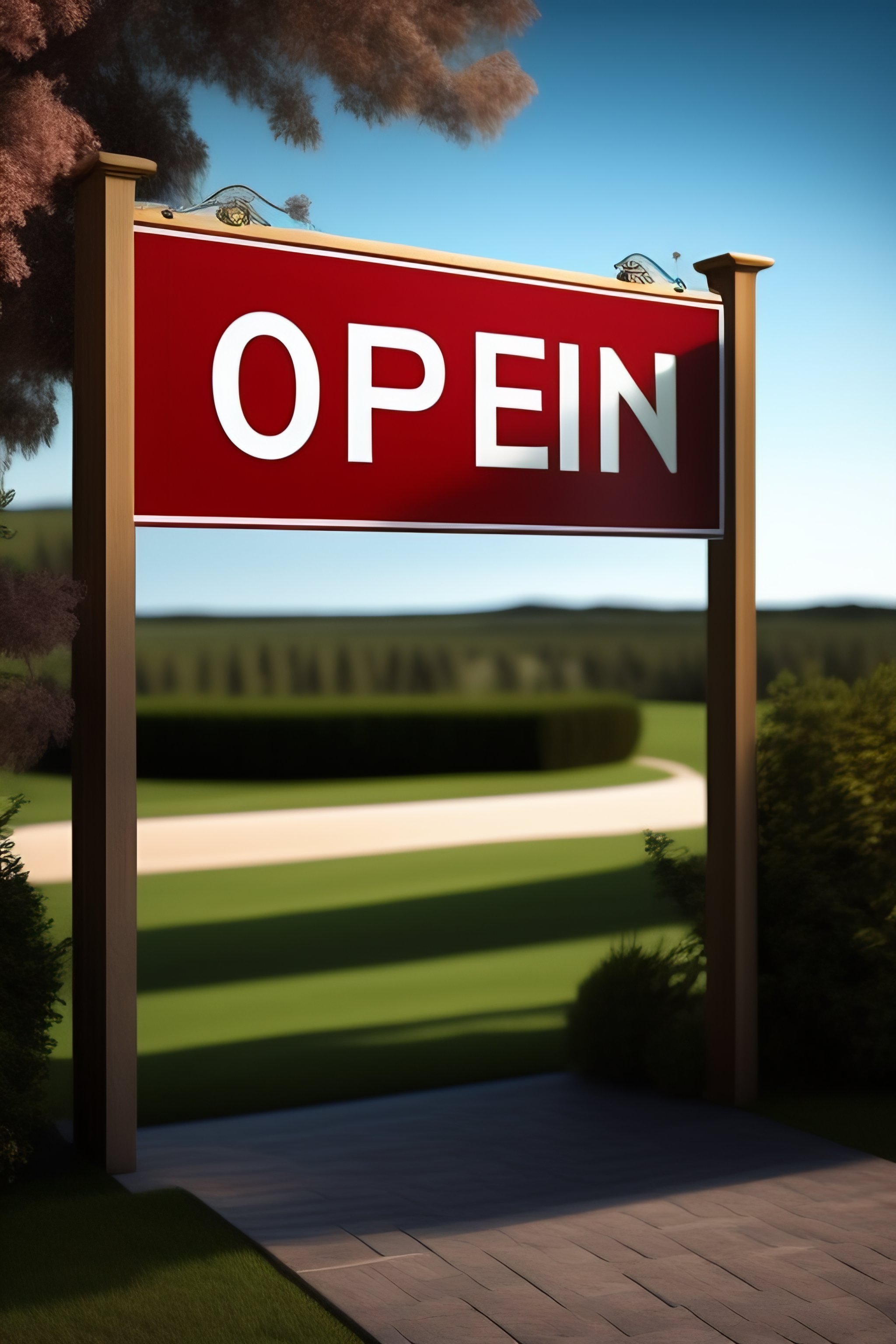 Lexica - Open house sign